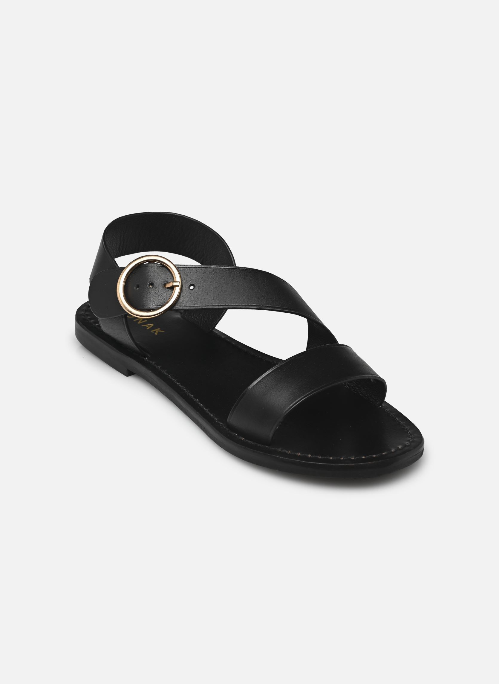 Sandales plates WELBI femme noir Jonak Sandales plates WELBI femme noir Noir