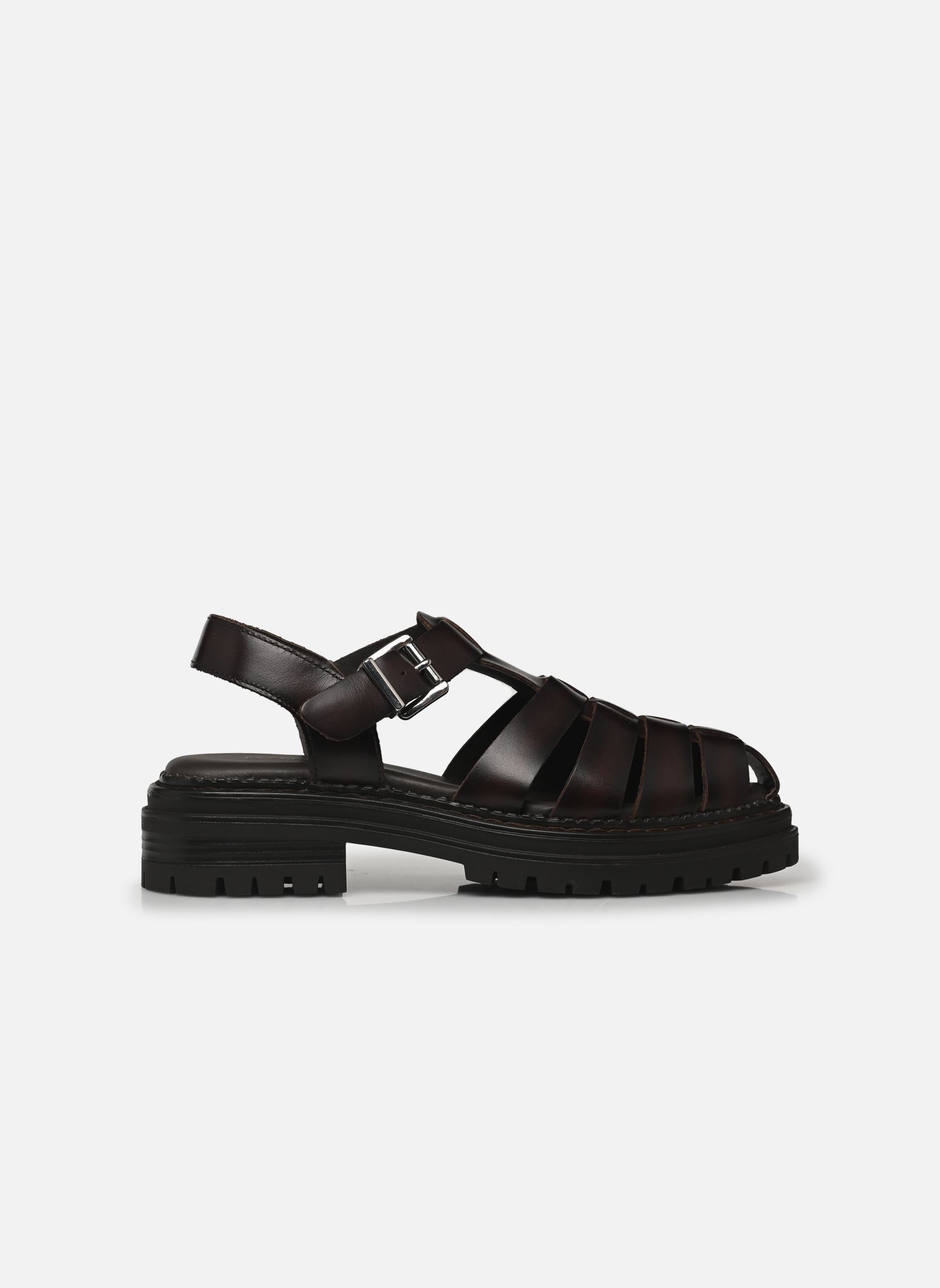 Sandali con zeppa e plateau ABRAHAM donna marrone Jonak Sandali con zeppa e plateau ABRAHAM donna marrone Brun rouge