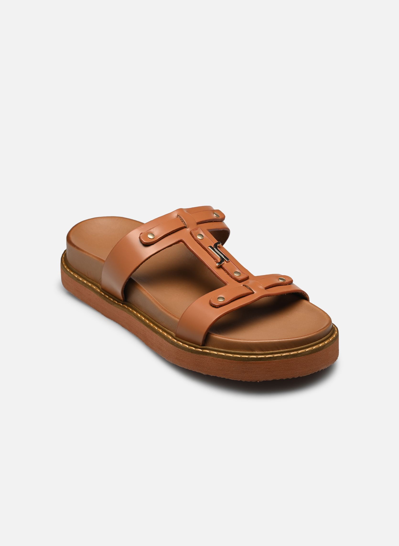 Mules et sabots LUANA femme marron Jonak Mules et sabots LUANA femme marron Cognac