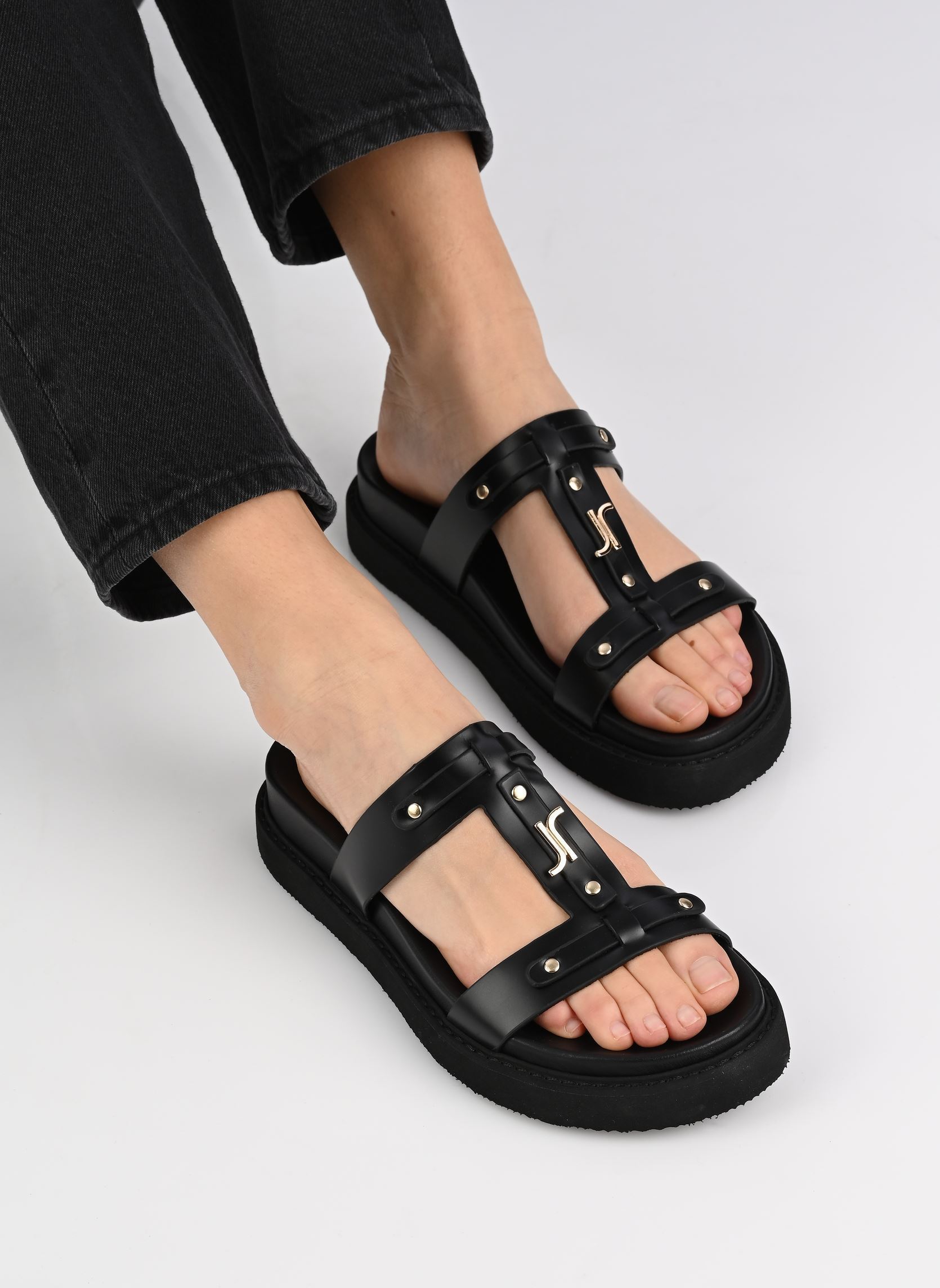 Mules et sabots LUANA femme noir Jonak Mules et sabots LUANA femme noir CUIR GLACE NOIR