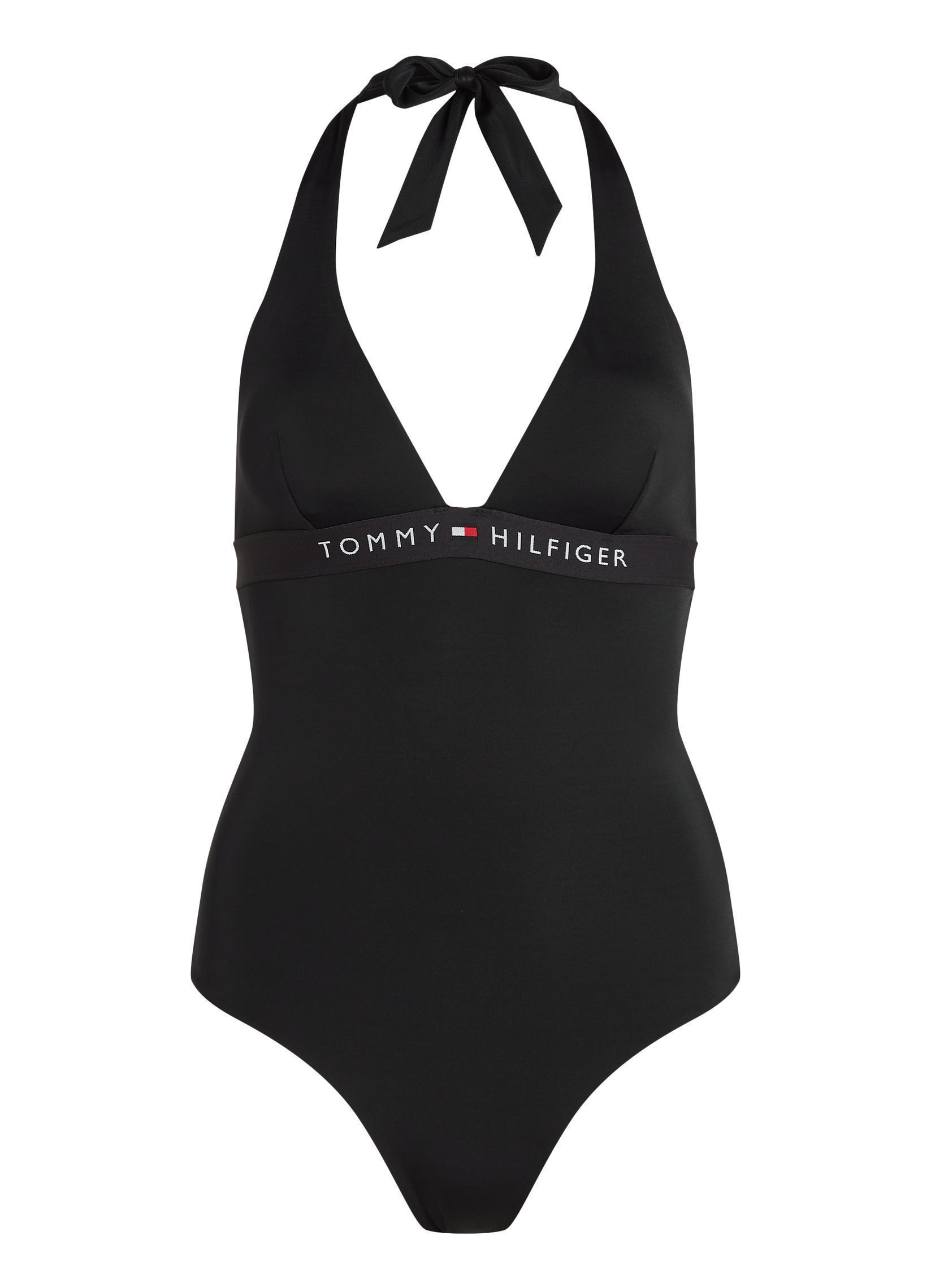 1 pièce Halter One Piece (Ex UW0UW05850 femme noir Tommy Hilfiger 1 pièce Halter One Piece (Ex UW0UW05850 femme noir BLACK