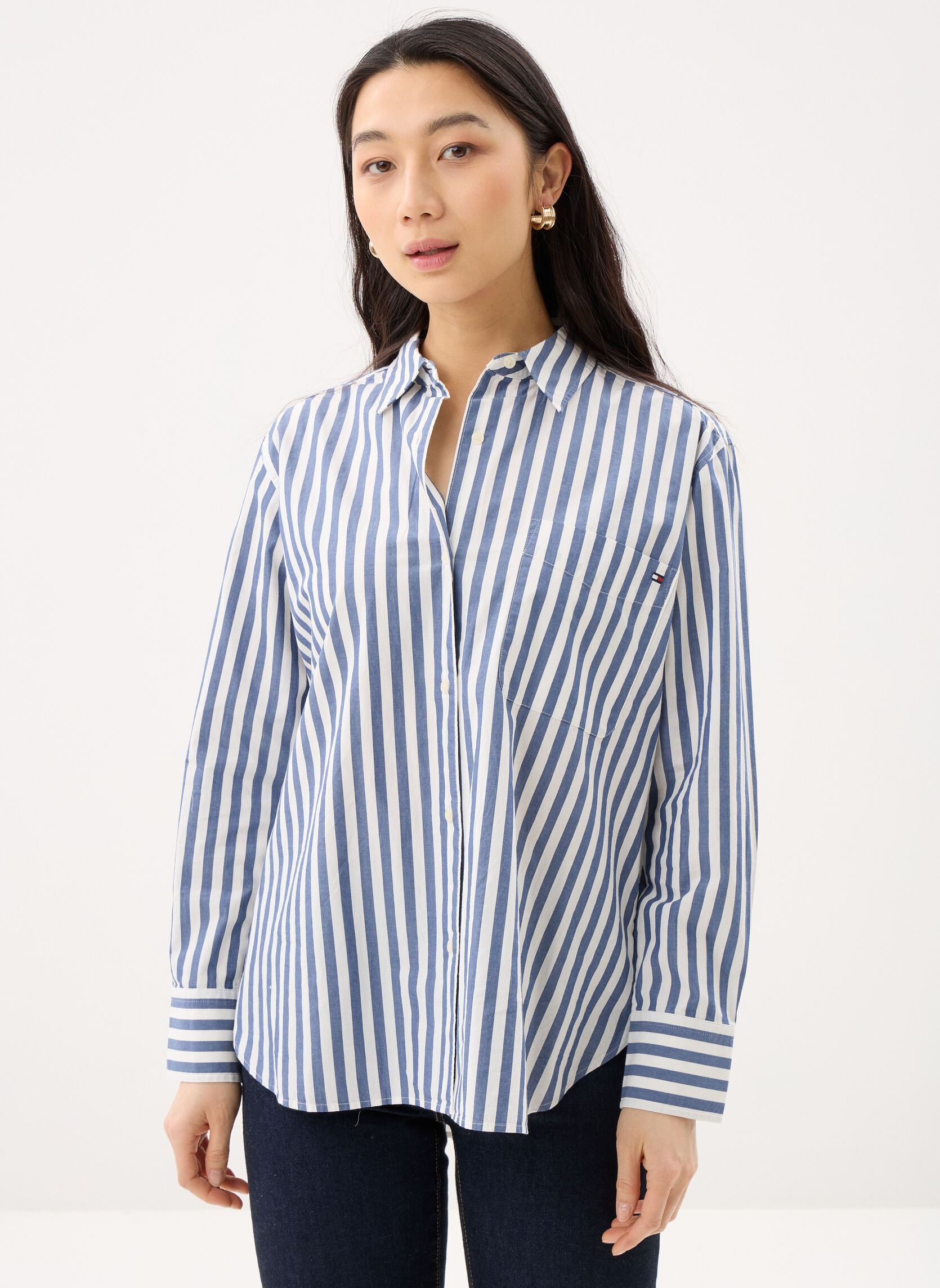 Vêtements Tommy Hilfiger Ess Poplin Easy Fit WW0WW45612 pour - vue 1