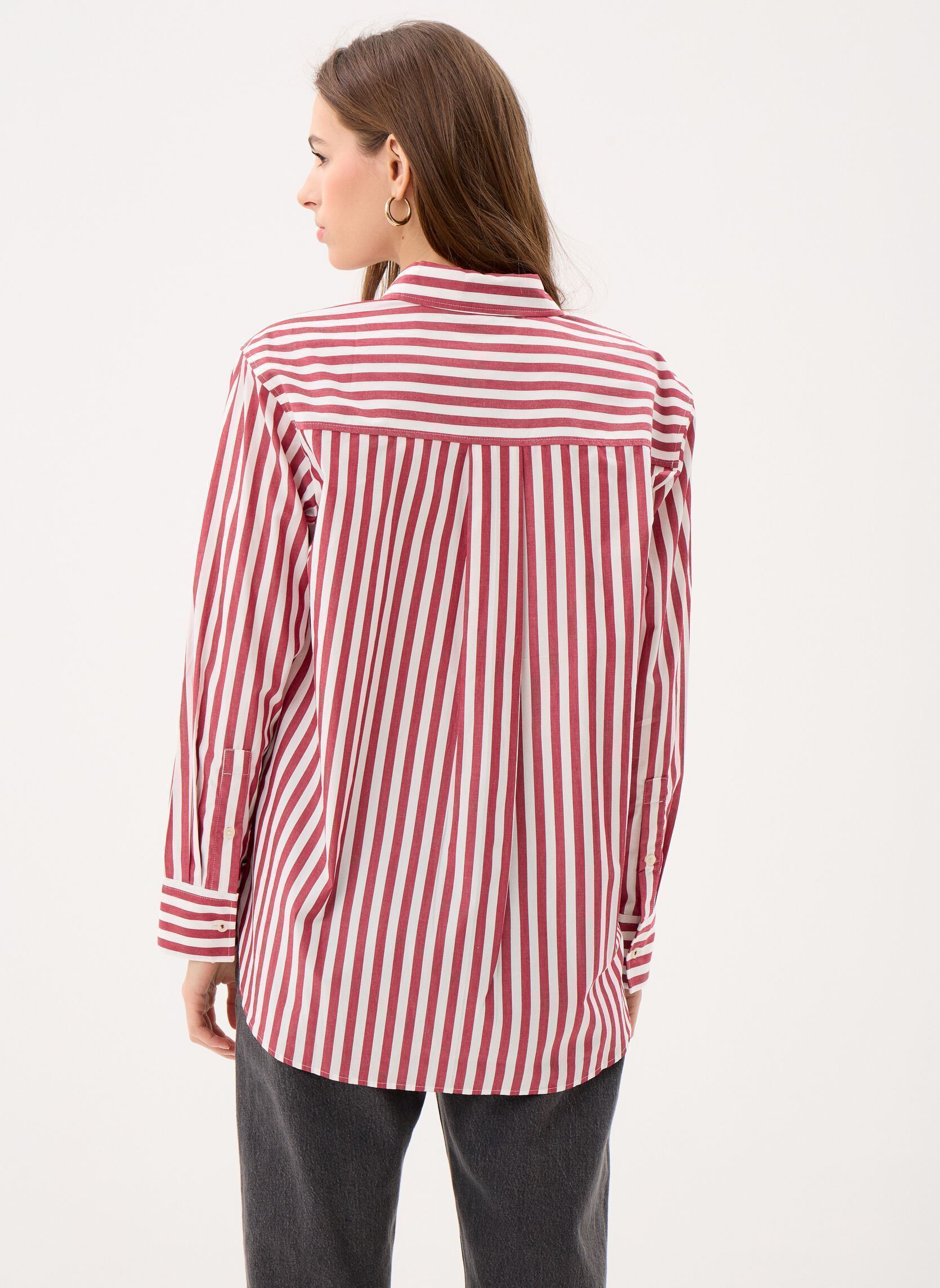 Langarm-Hemden Ess Poplin Easy Fit WW0WW45612 damen rot Tommy Hilfiger Langarm-Hemden Ess Poplin Easy Fit WW0WW45612 damen rot WIDE BANKER STP ECRU LIBERTY R