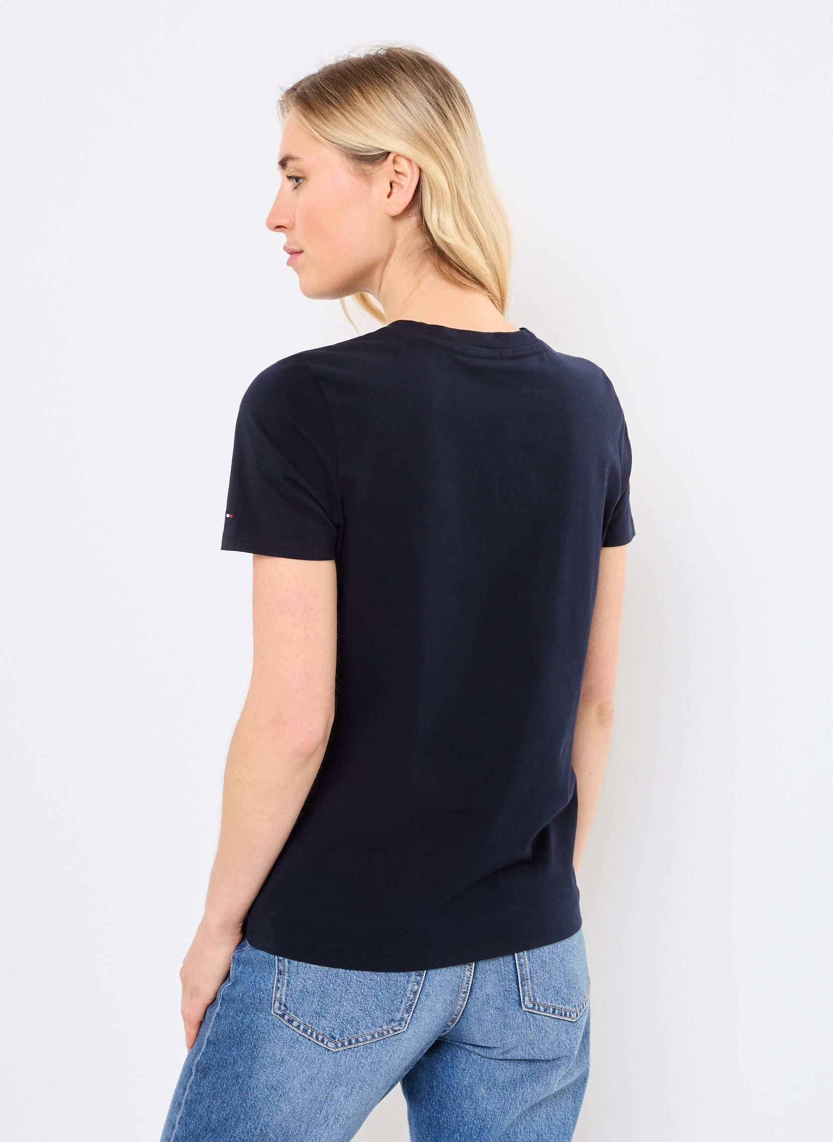 Tee-shirts manches longues 1985 Reg Mini Corp L WW0WW37877 femme bleu Tommy Hilfiger Tee-shirts manches longues 1985 Reg Mini Corp L WW0WW37877 femme bleu NOS DESERT SKY