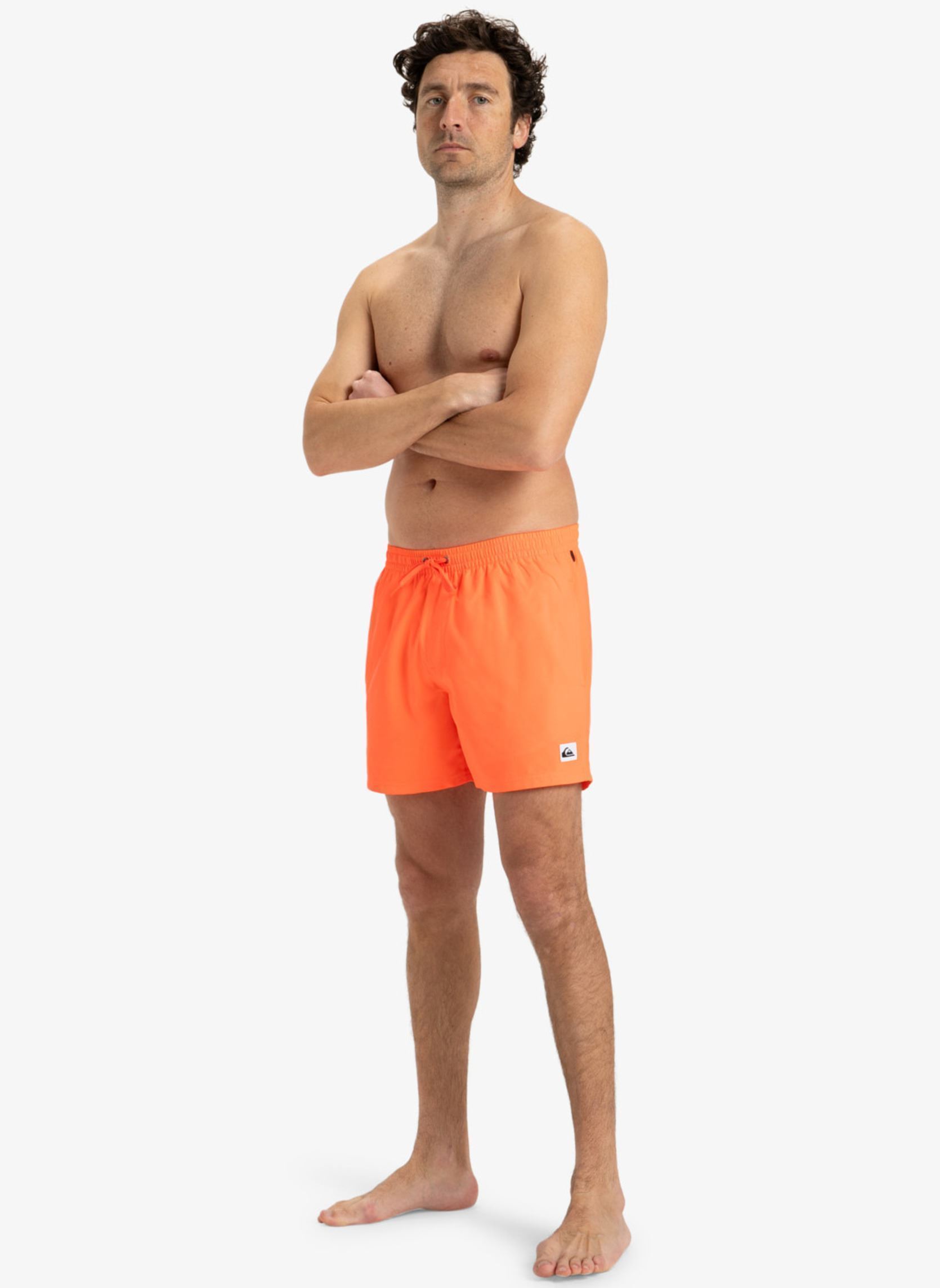 Shorts de bain Everyday Solid Volley 15 EQYJV04120 homme orange Quiksilver Shorts de bain Everyday Solid Volley 15 EQYJV04120 homme orange Fiery Coral