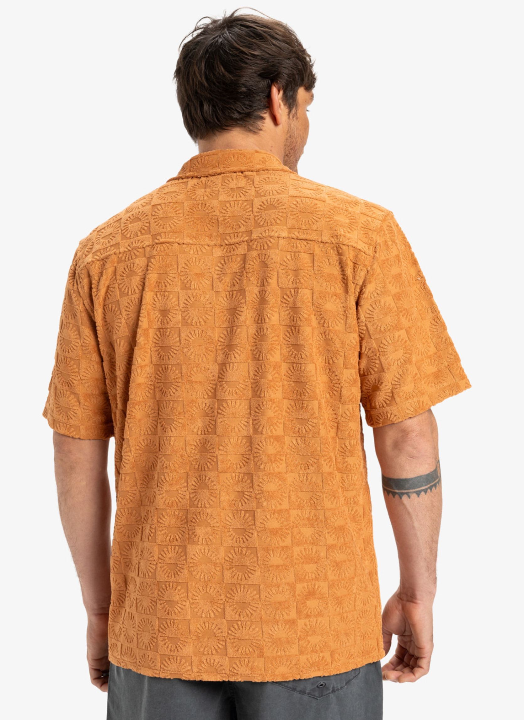 Chemises Panashirt Ss EQYKT04381 homme marron Quiksilver Chemises Panashirt Ss EQYKT04381 homme marron BRAN