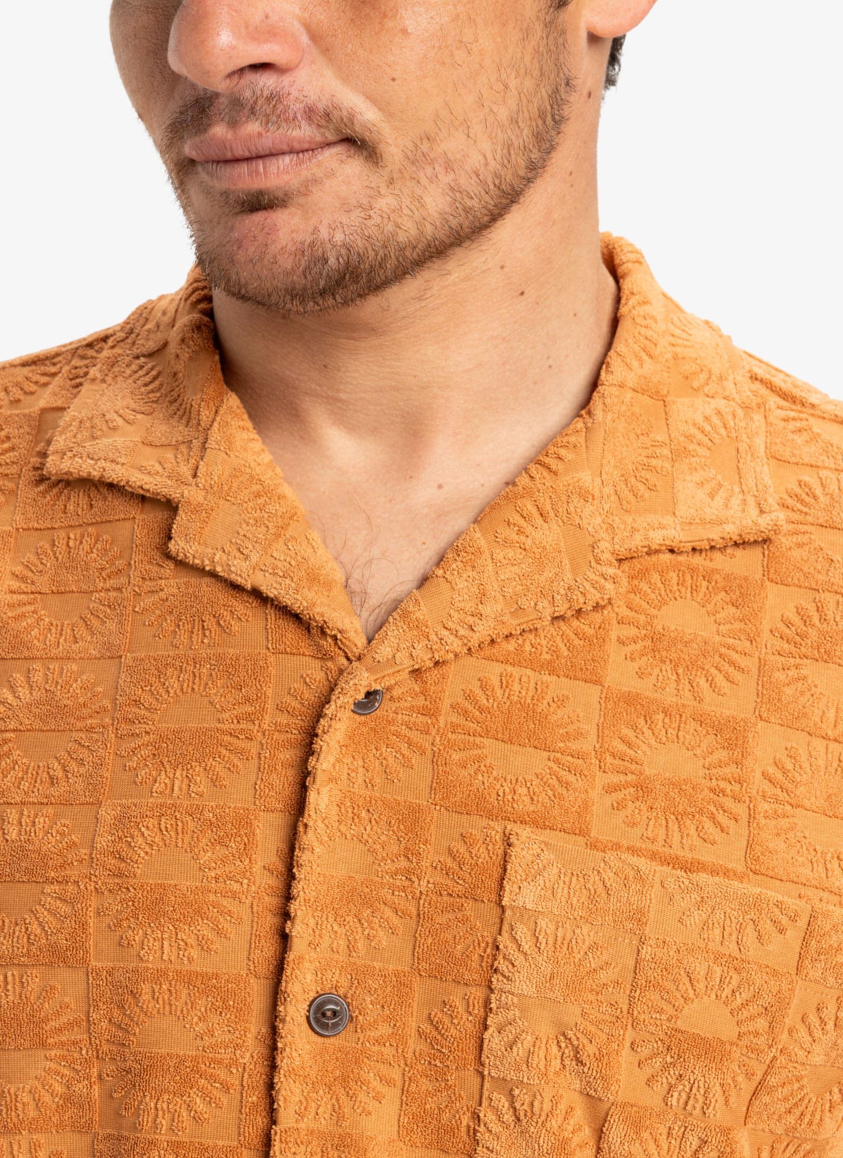 Chemises Panashirt Ss EQYKT04381 homme marron Quiksilver Chemises Panashirt Ss EQYKT04381 homme marron BRAN