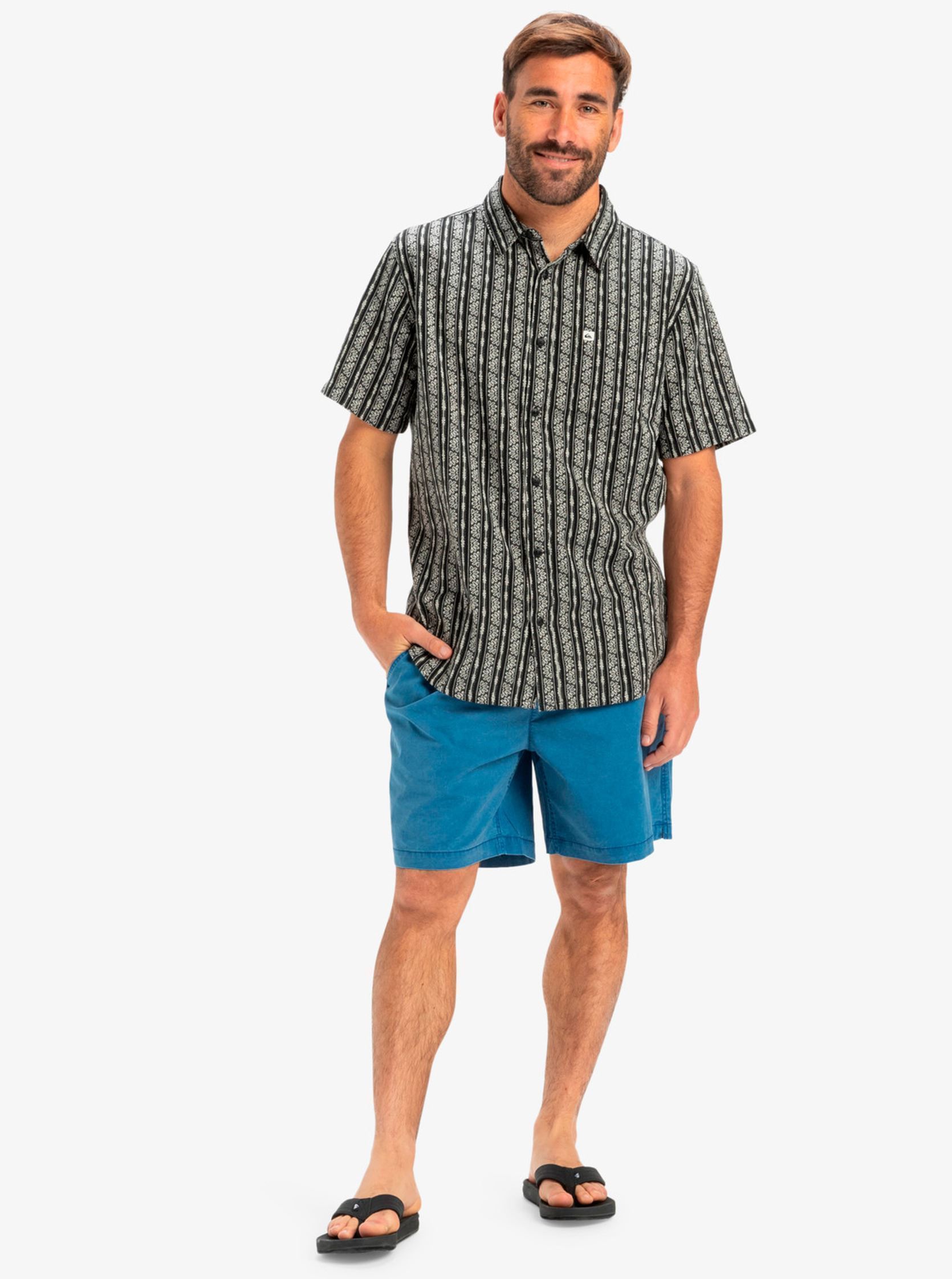 Chemises Street Way Ss EQYWT04608 homme noir Quiksilver Chemises Street Way Ss EQYWT04608 homme noir BLACK STREET WAY