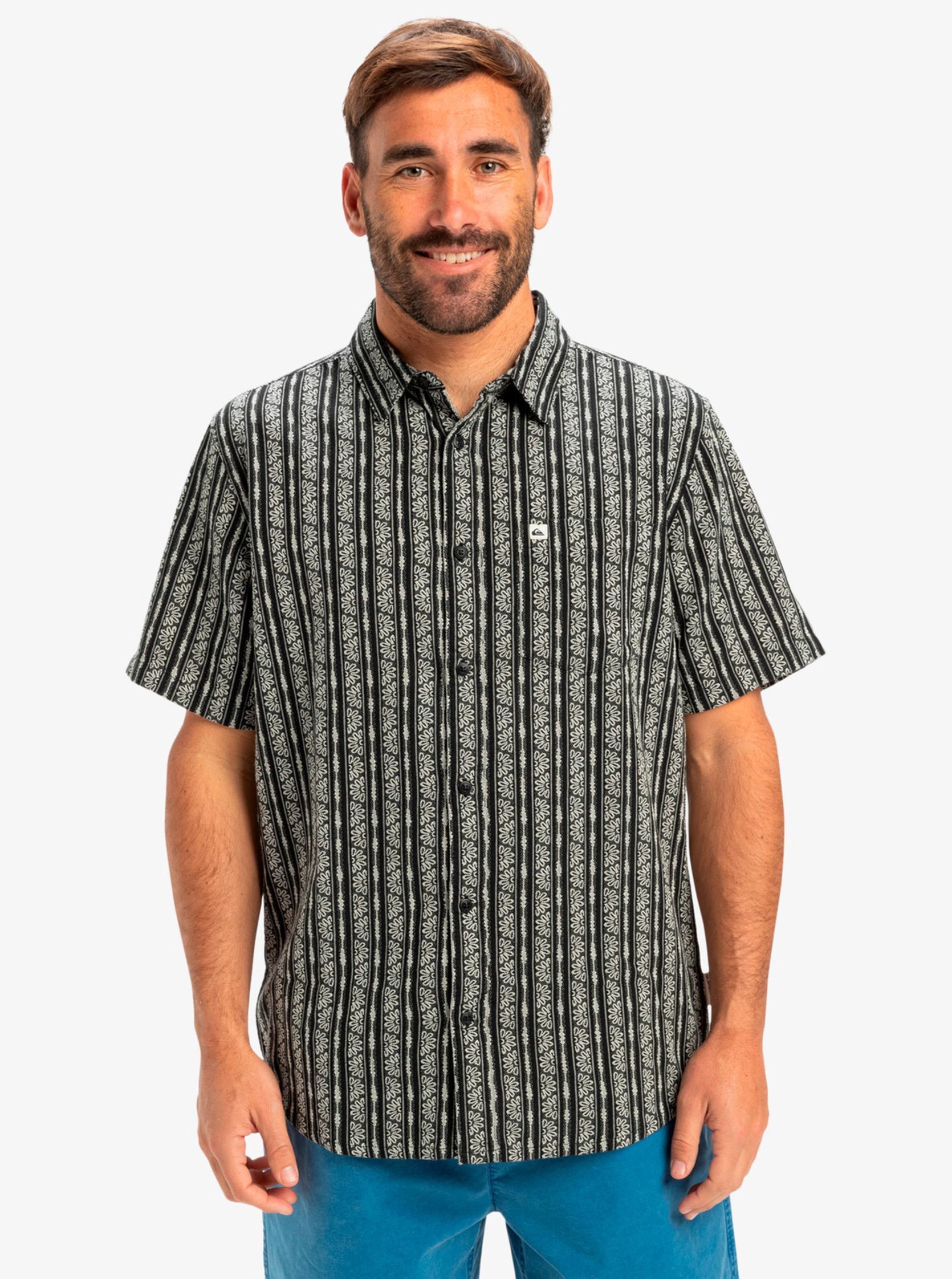 Chemises Street Way Ss EQYWT04608 homme noir Quiksilver Chemises Street Way Ss EQYWT04608 homme noir BLACK STREET WAY