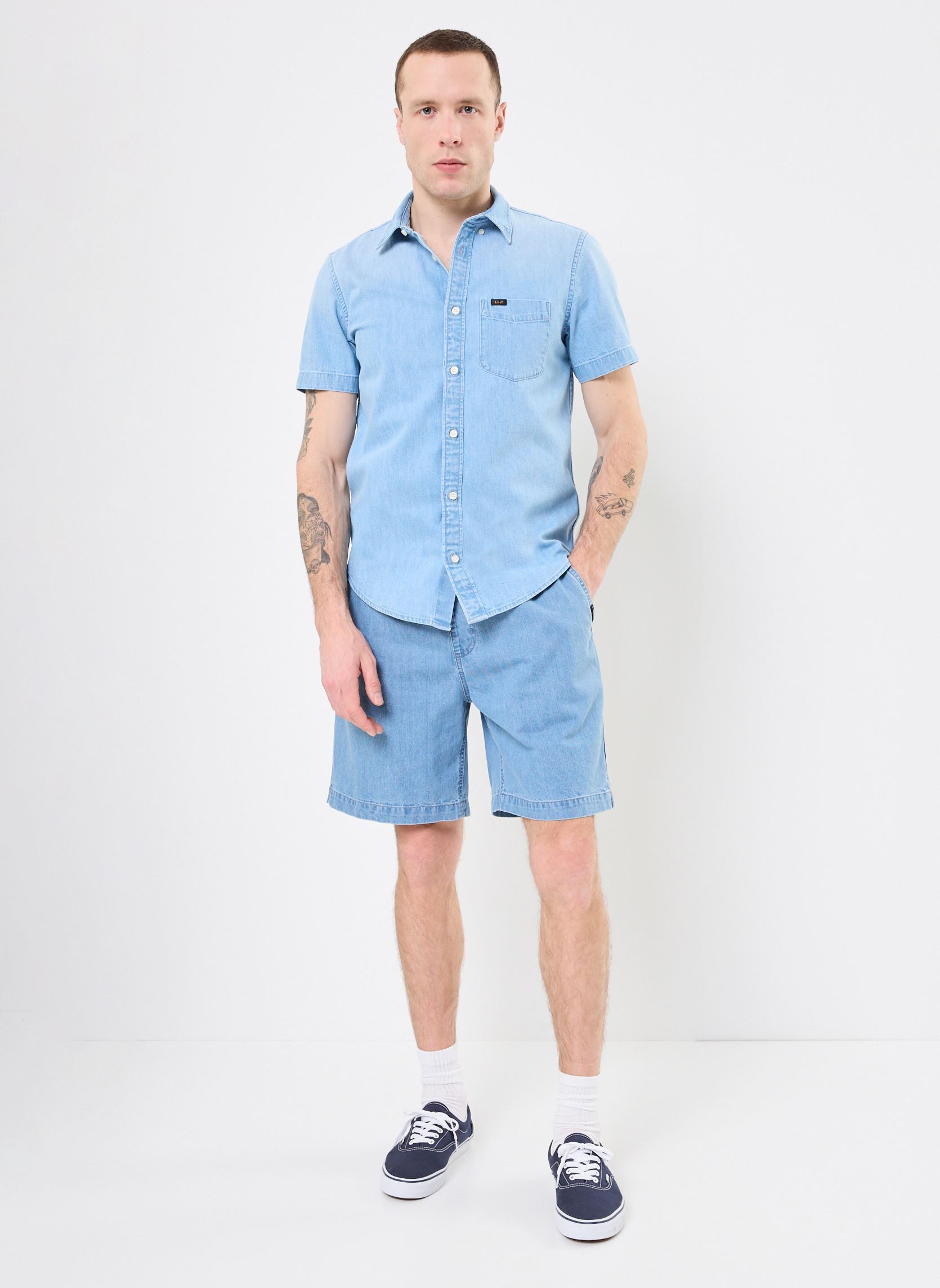 Shorts en jean Taxer Denim Short EQYDS03113 homme bleu Quiksilver Shorts en jean Taxer Denim Short EQYDS03113 homme bleu 2001 Stone Wash