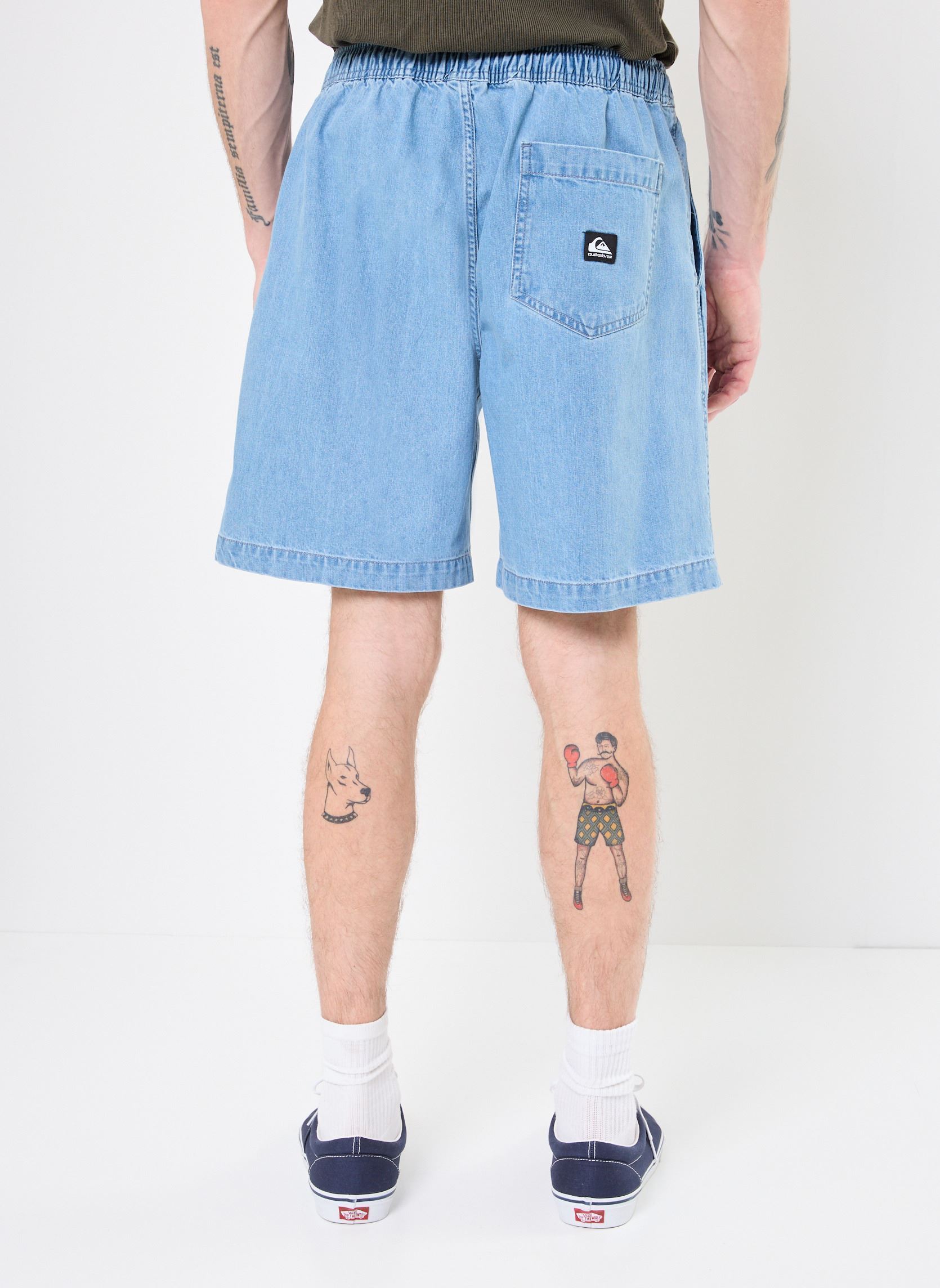 Shorts en jean Taxer Denim Short EQYDS03113 homme bleu Quiksilver Shorts en jean Taxer Denim Short EQYDS03113 homme bleu 2001 Stone Wash