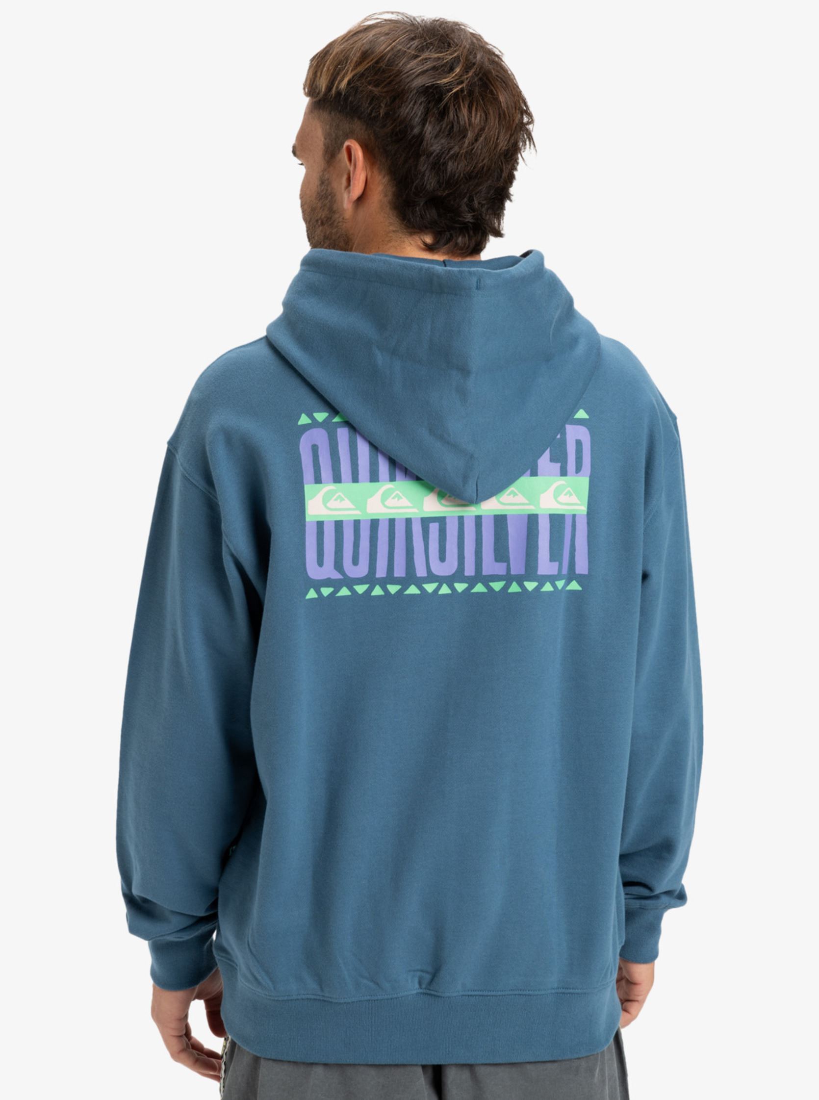 Kapuzenpullover Apog Heritage Hoodie EQYFT05057 herren blau Quiksilver Kapuzenpullover Apog Heritage Hoodie EQYFT05057 herren blau Real Teal