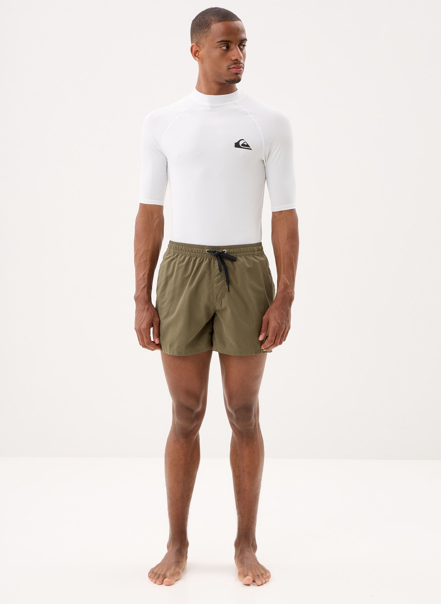 Tee-shirts manches courtes Everyday Upf50 Ss AQYWR03130 homme blanc Quiksilver Tee-shirts manches courtes Everyday Upf50 Ss AQYWR03130 homme blanc White