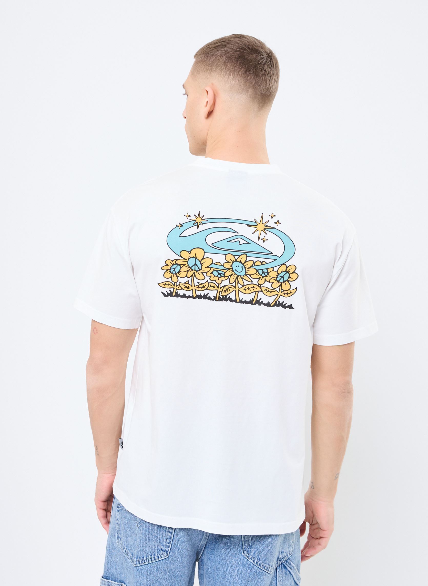 Kurzarm-T-Shirts Nd Nature Magic Ss EQYZT08025 herren weiß Quiksilver Kurzarm-T-Shirts Nd Nature Magic Ss EQYZT08025 herren weiß Snow white