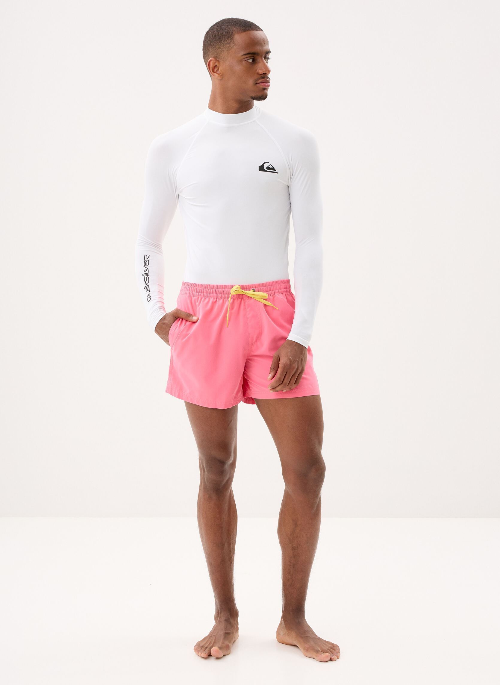 Tee-shirts manches longues Everyday Upf50 Ls AQYWR03131 homme blanc Quiksilver Tee-shirts manches longues Everyday Upf50 Ls AQYWR03131 homme blanc White
