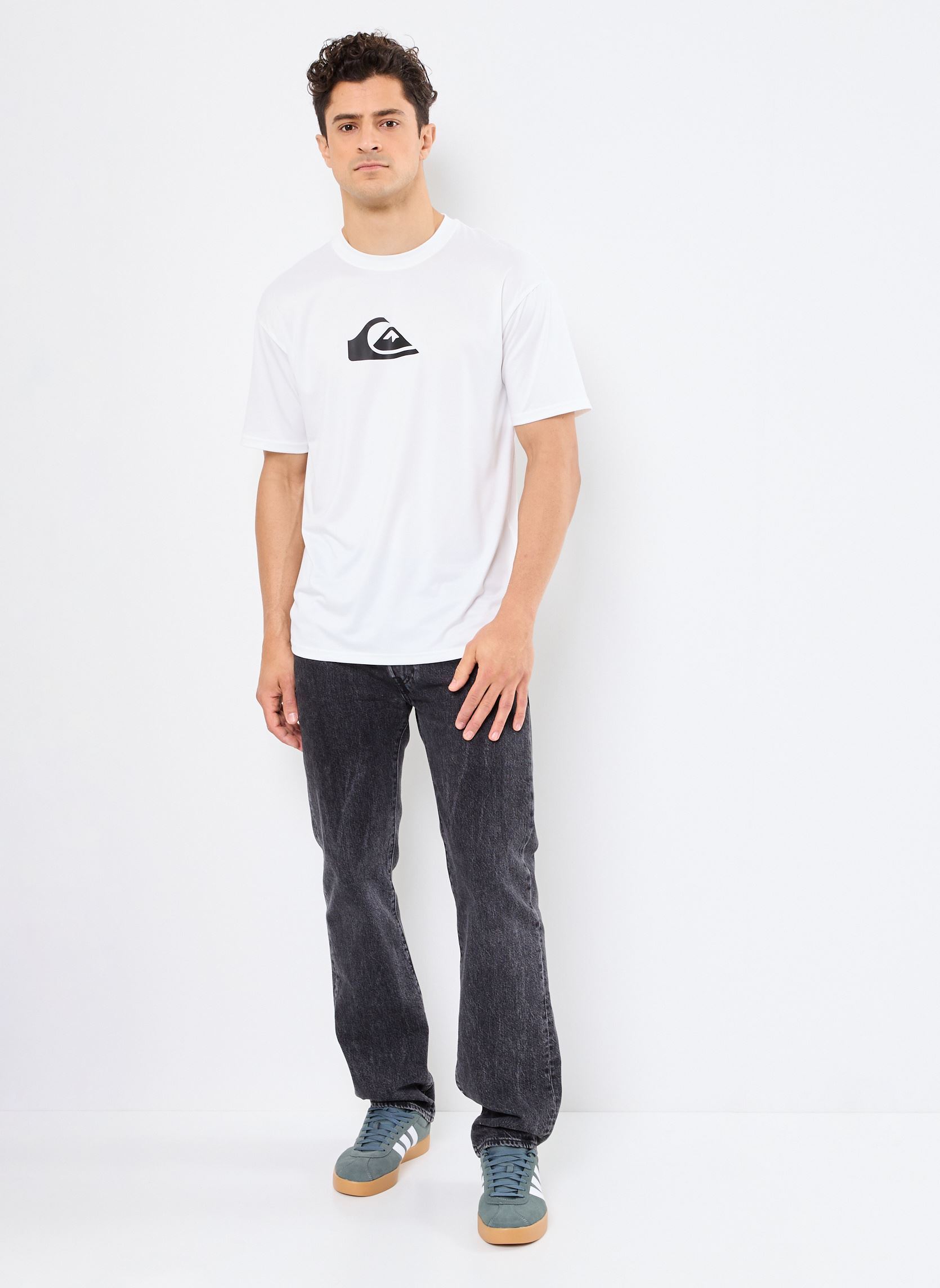 Tee-shirts Everyday Surf Tee Ss AQYWR03135 homme blanc Quiksilver Tee-shirts Everyday Surf Tee Ss AQYWR03135 homme blanc WHITE/WHITE