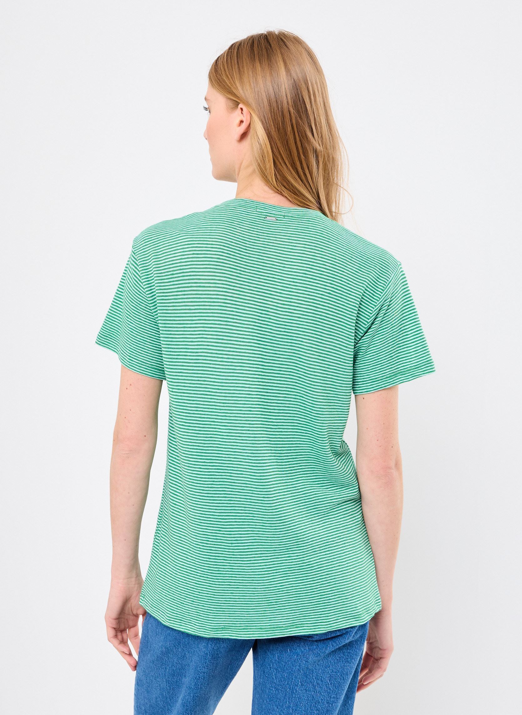 Tee-shirts manches courtes B110425 femme vert IKKS Women Tee-shirts manches courtes B110425 femme vert 52-PARROT GREEN
