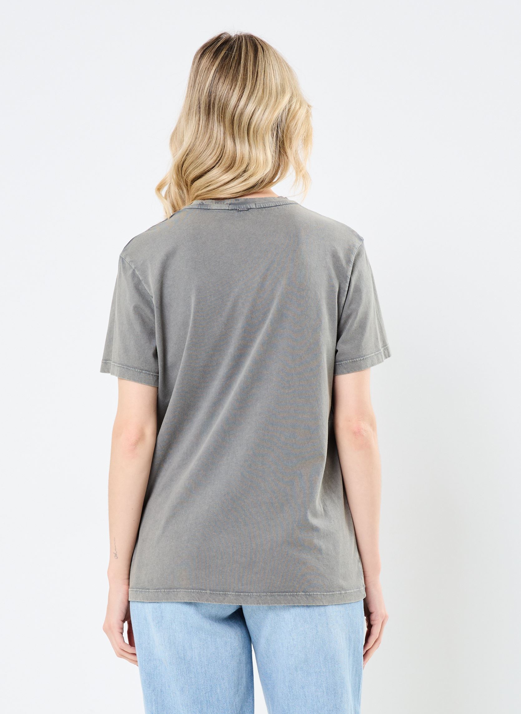 Tee-shirts manches courtes B110795 femme gris IKKS Women Tee-shirts manches courtes B110795 femme gris 27-GRIS BROUILLARD