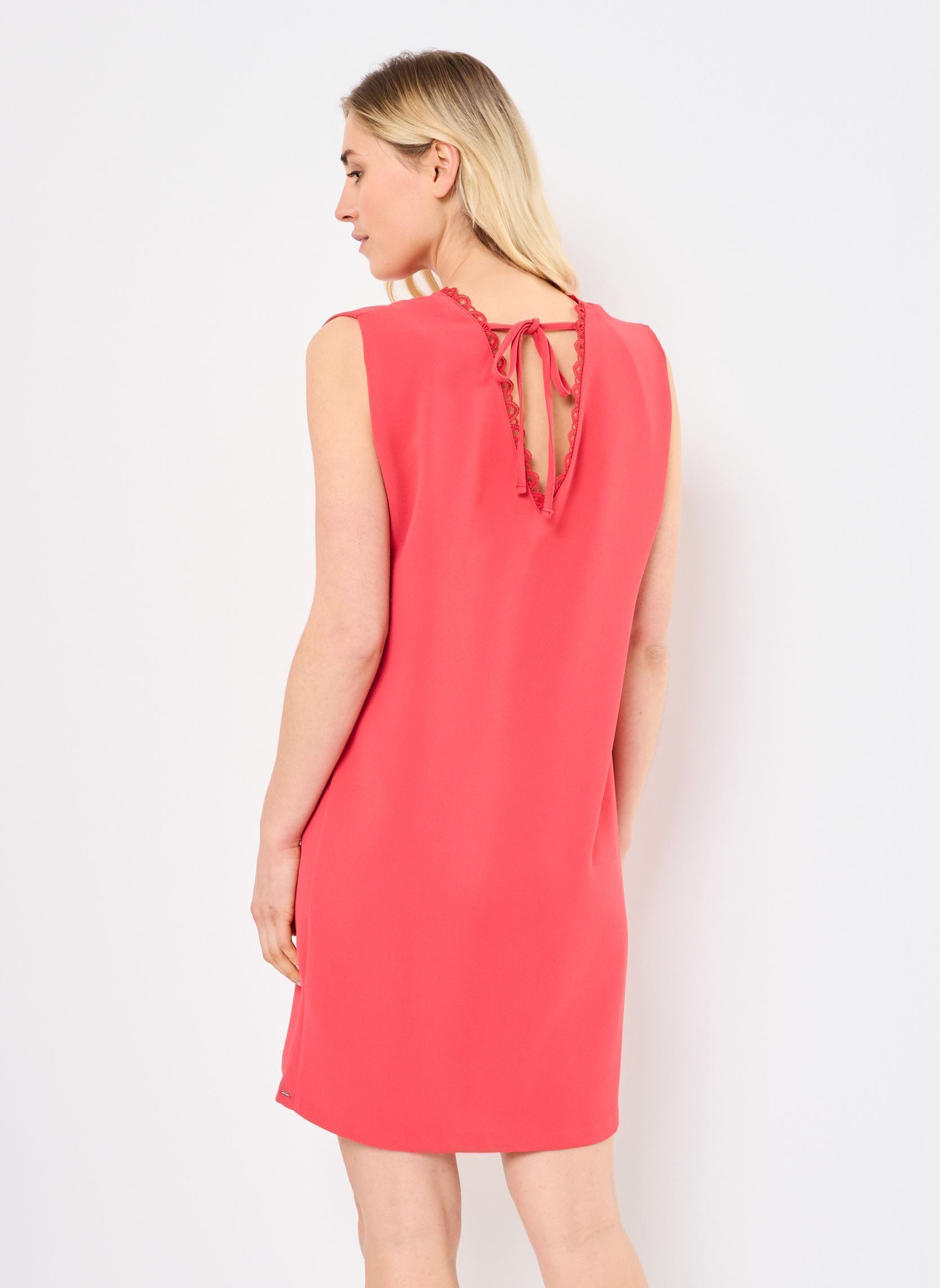 Robes B130485 femme rouge IKKS Women Robes B130485 femme rouge 35-CORAL BERRY