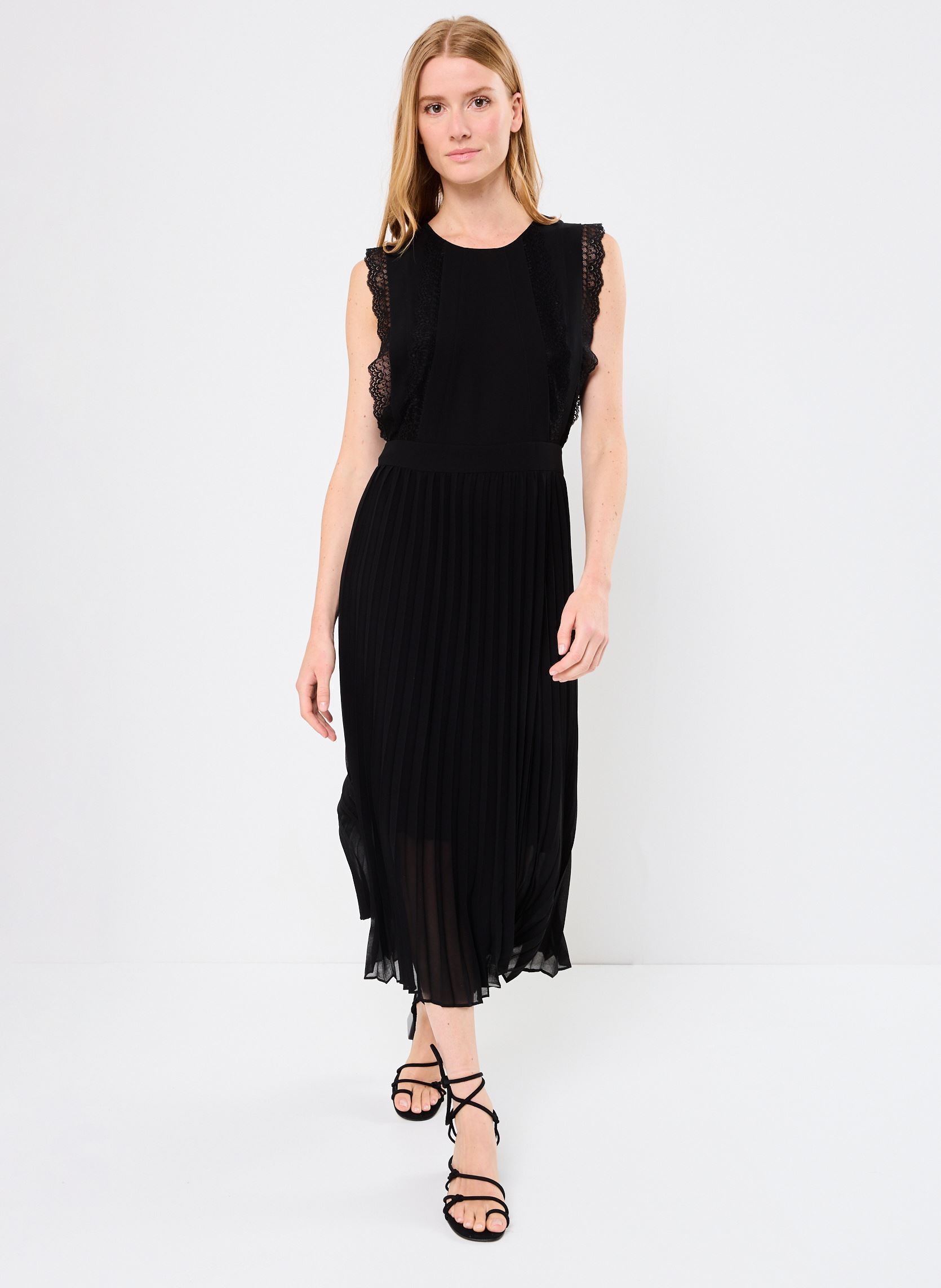 Robes longues B130665 femme noir IKKS Women Robes longues B130665 femme noir 02-NOIR