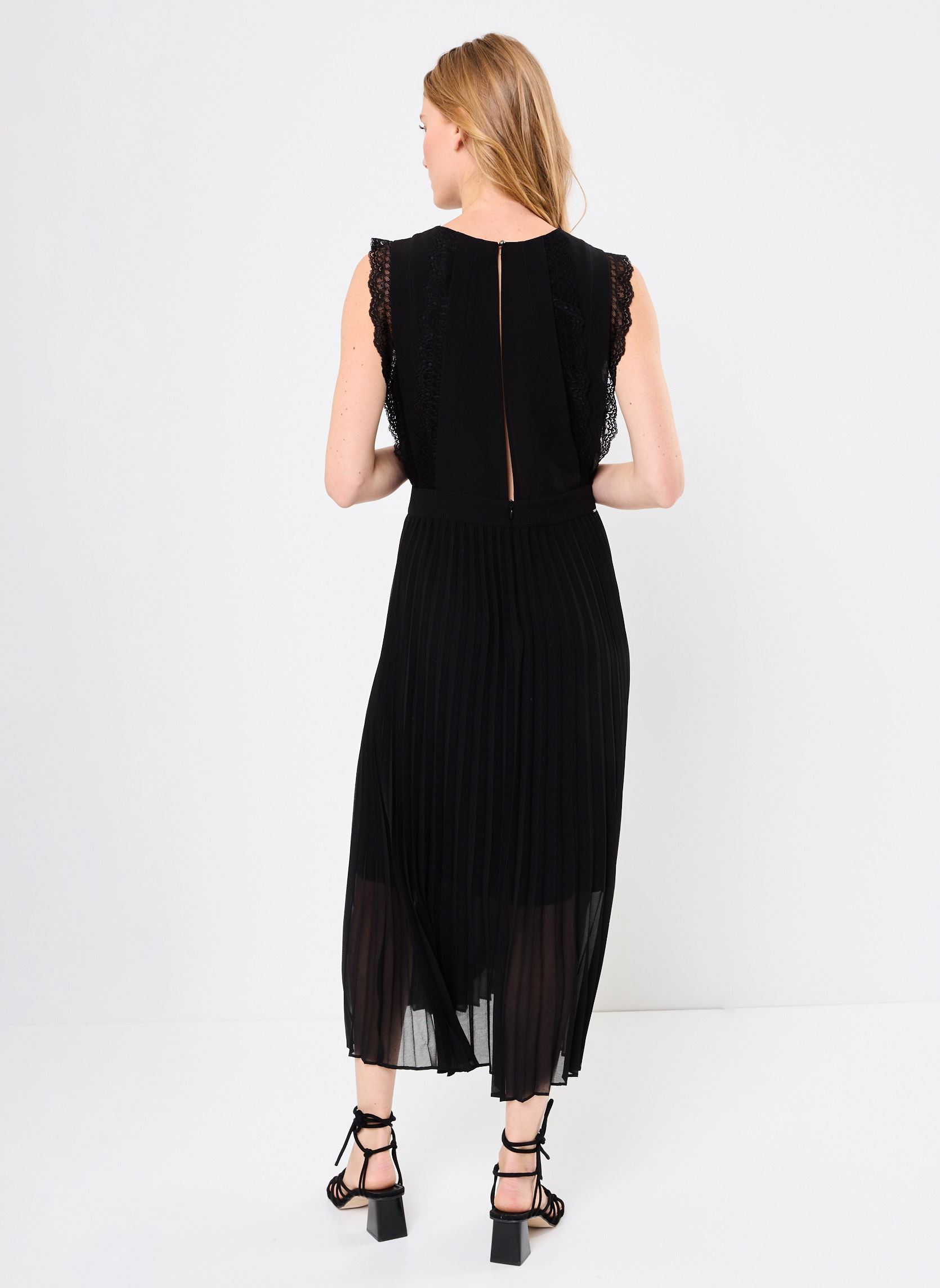 Robes longues B130665 femme noir IKKS Women Robes longues B130665 femme noir 02-NOIR