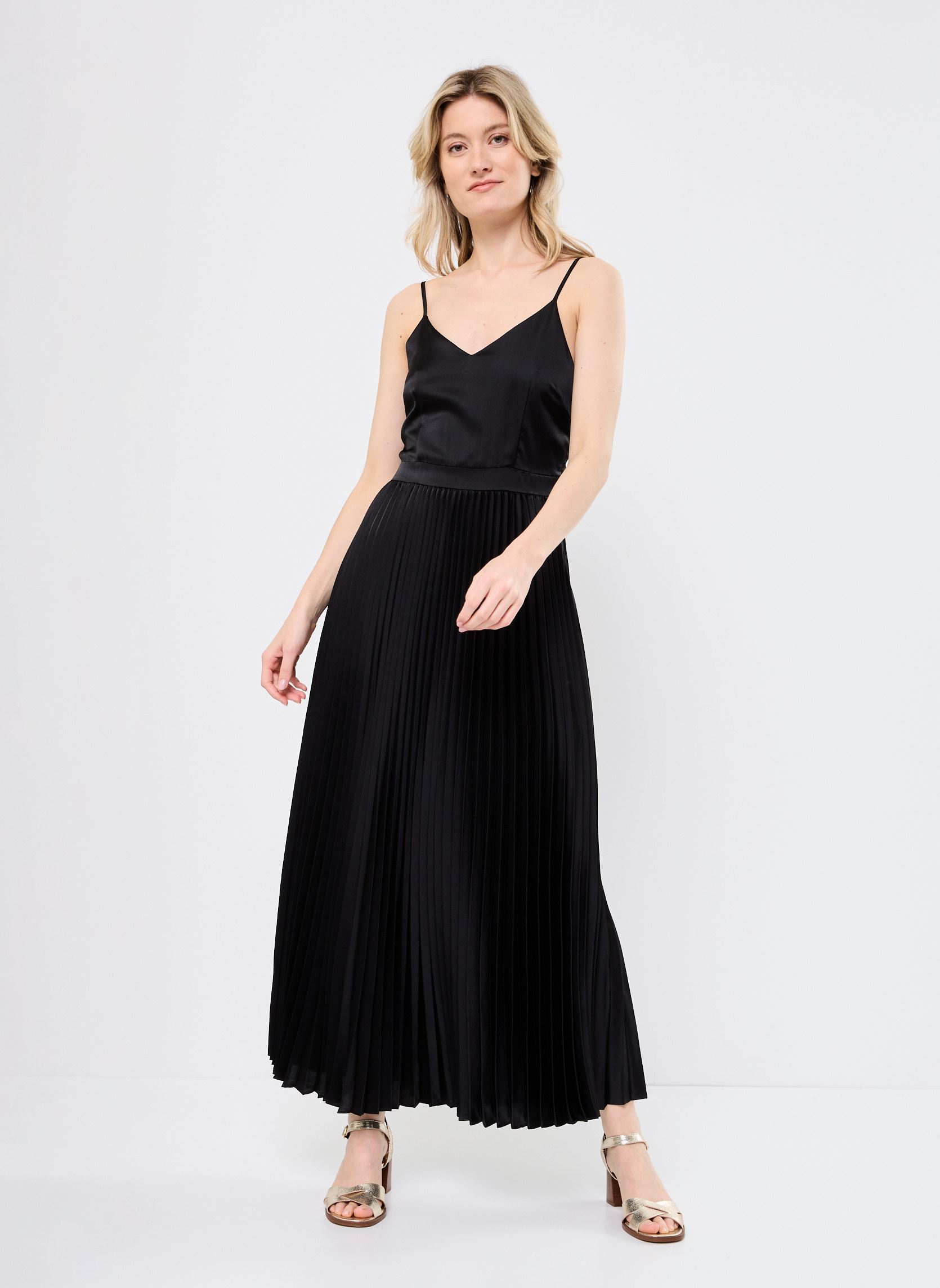 Robes longues B130975 femme noir IKKS Women Robes longues B130975 femme noir 02-NOIR