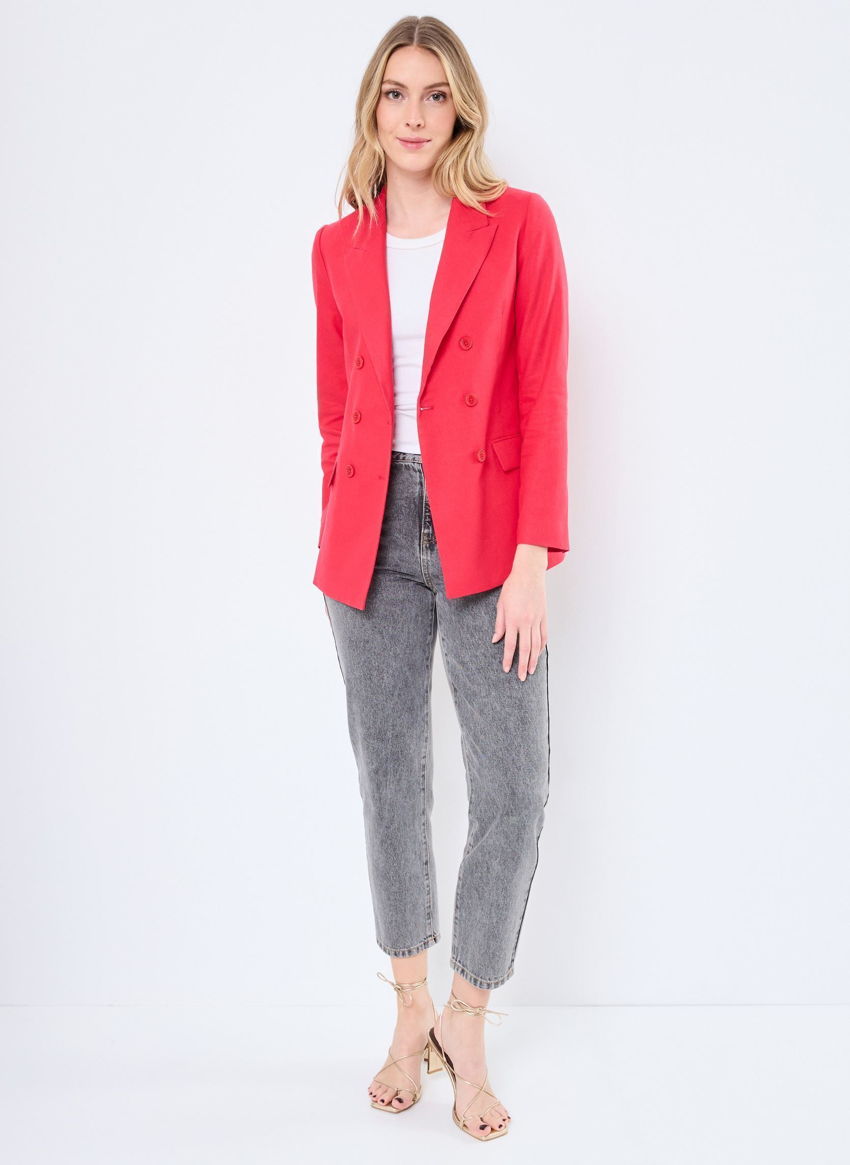 Blazer B140235 dames roze IKKS Women Blazer B140235 dames roze 37-CARMIN