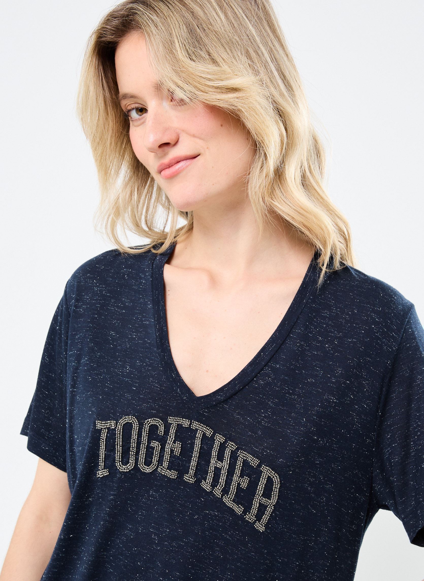 Kurzarm-T-Shirts B110705 damen blau IKKS Women Kurzarm-T-Shirts B110705 damen blau 49-MARINE