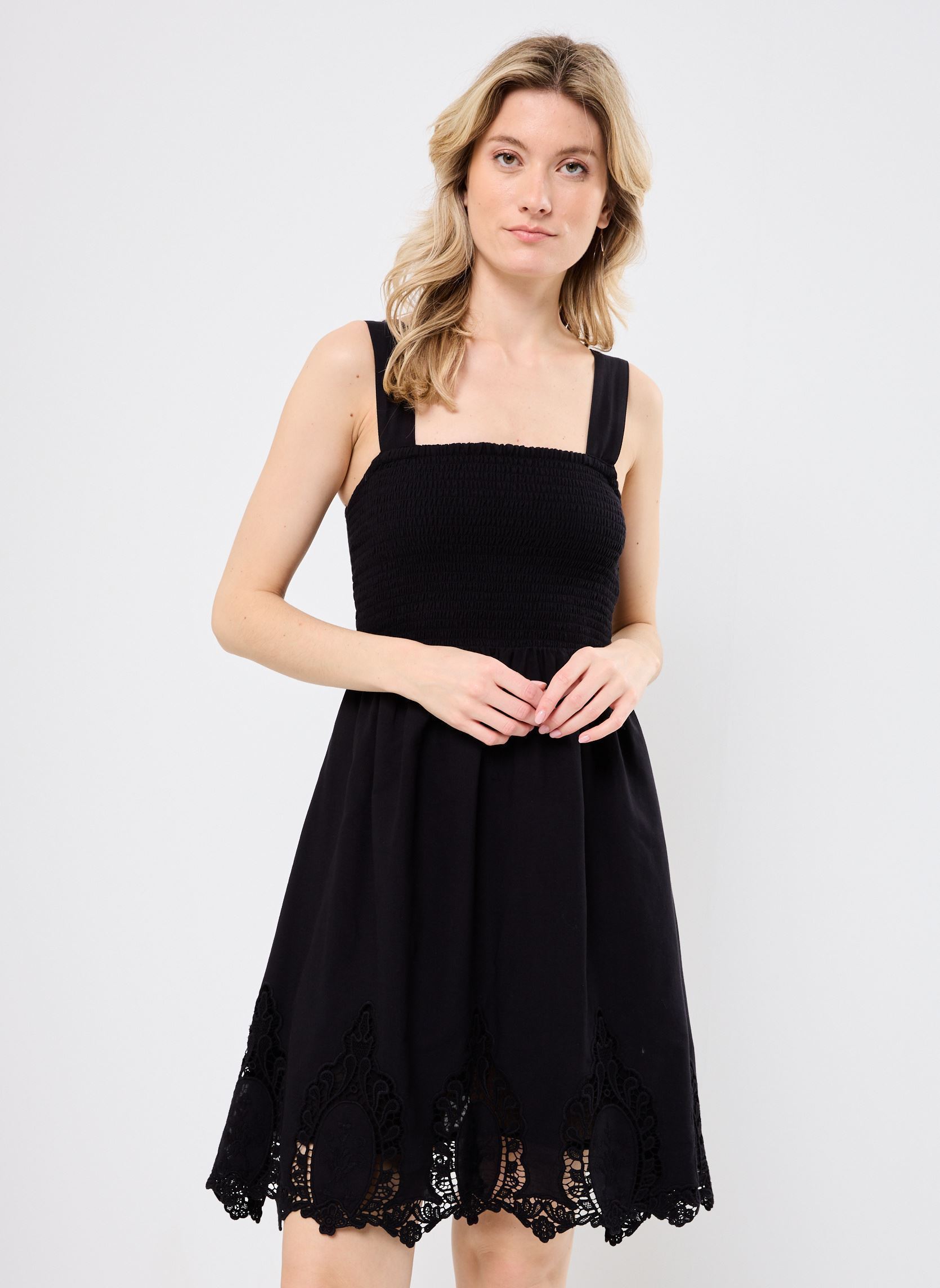 Kleider B130475 damen schwarz IKKS Women Kleider B130475 damen schwarz 02-NOIR