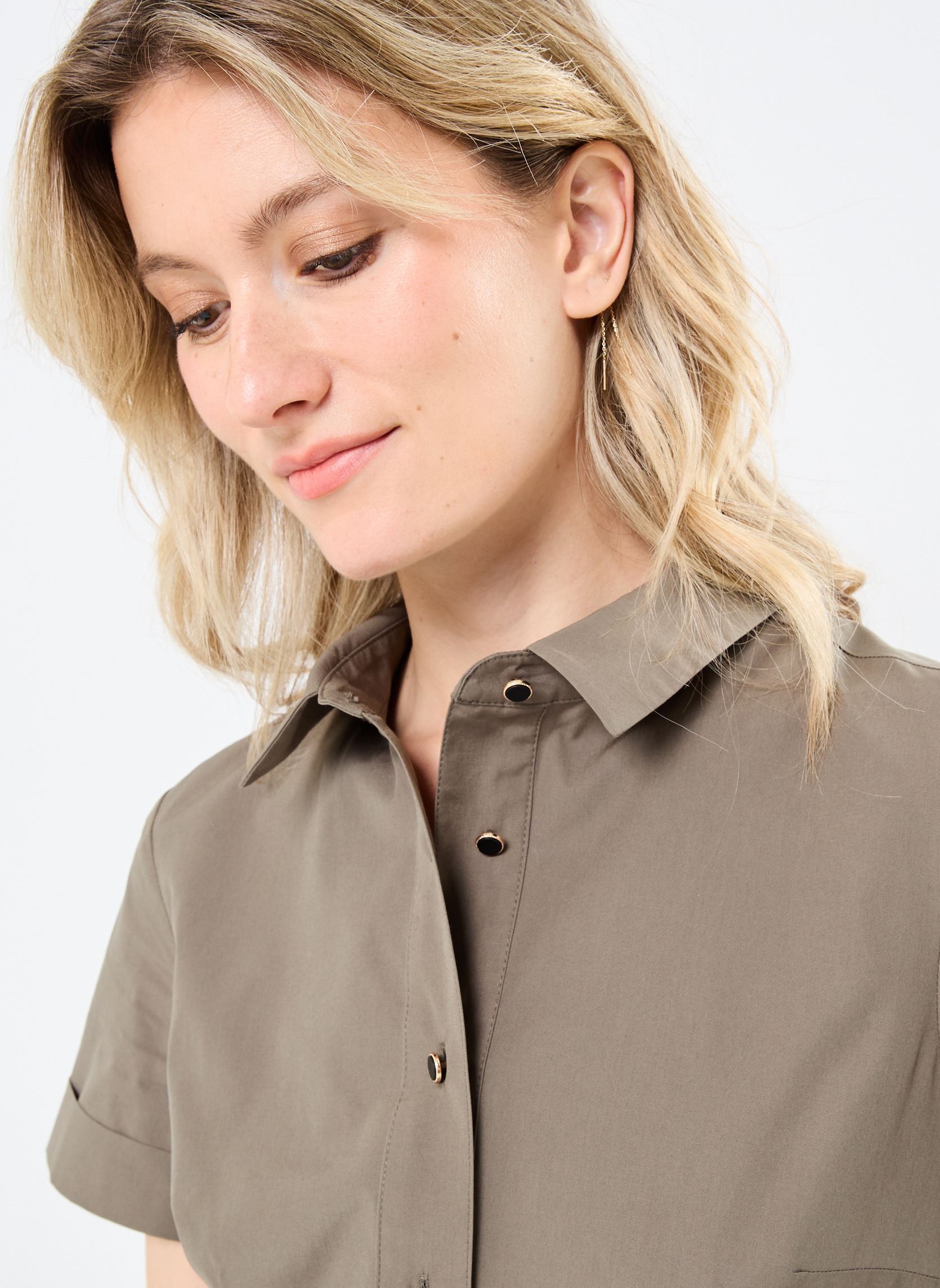 Robes longues B130935 femme vert IKKS Women Robes longues B130935 femme vert 55-ARMY