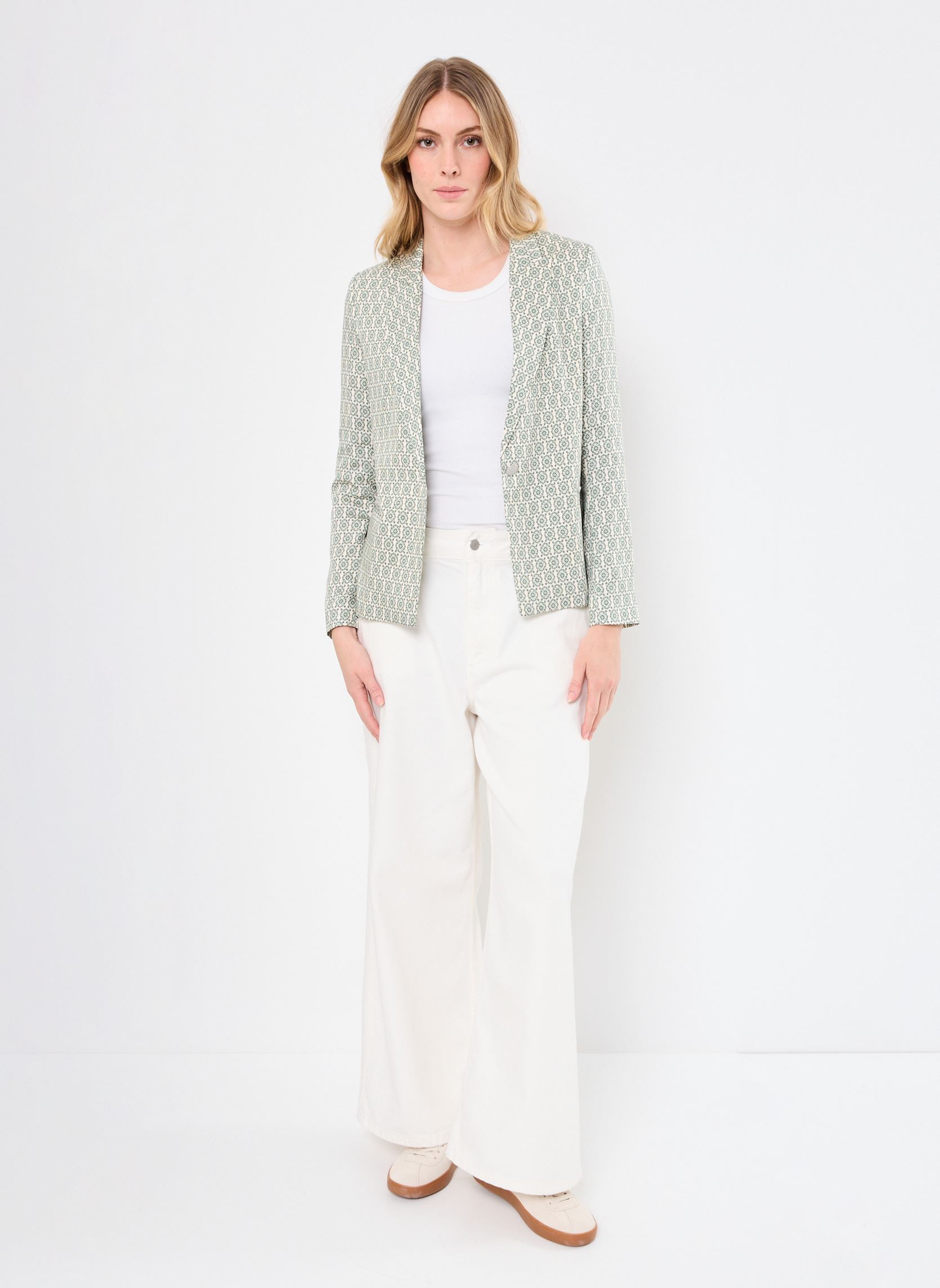 Blazer B140385 dames groen IKKS Women Blazer B140385 dames groen 05-PISTACHE