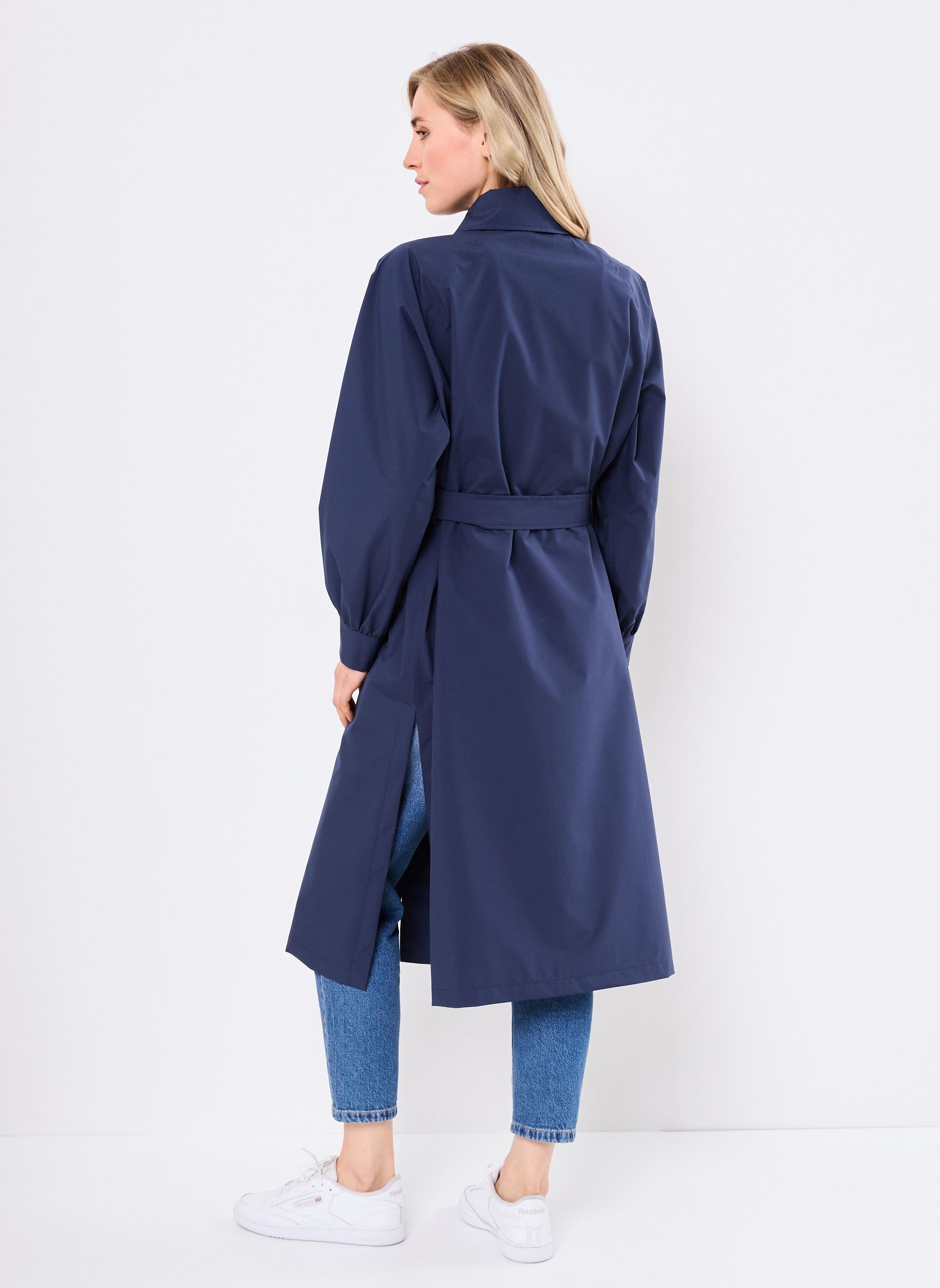 Trench-coats Madeleine trench long raincoat femme bleu FLOTTE Trench-coats Madeleine trench long raincoat femme bleu Indigo