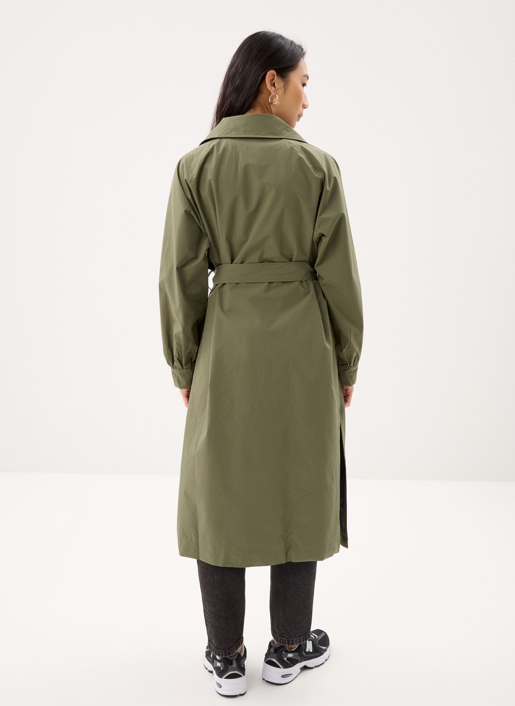 Trench-coats Madeleine trench long raincoat femme vert FLOTTE Trench-coats Madeleine trench long raincoat femme vert Kaki