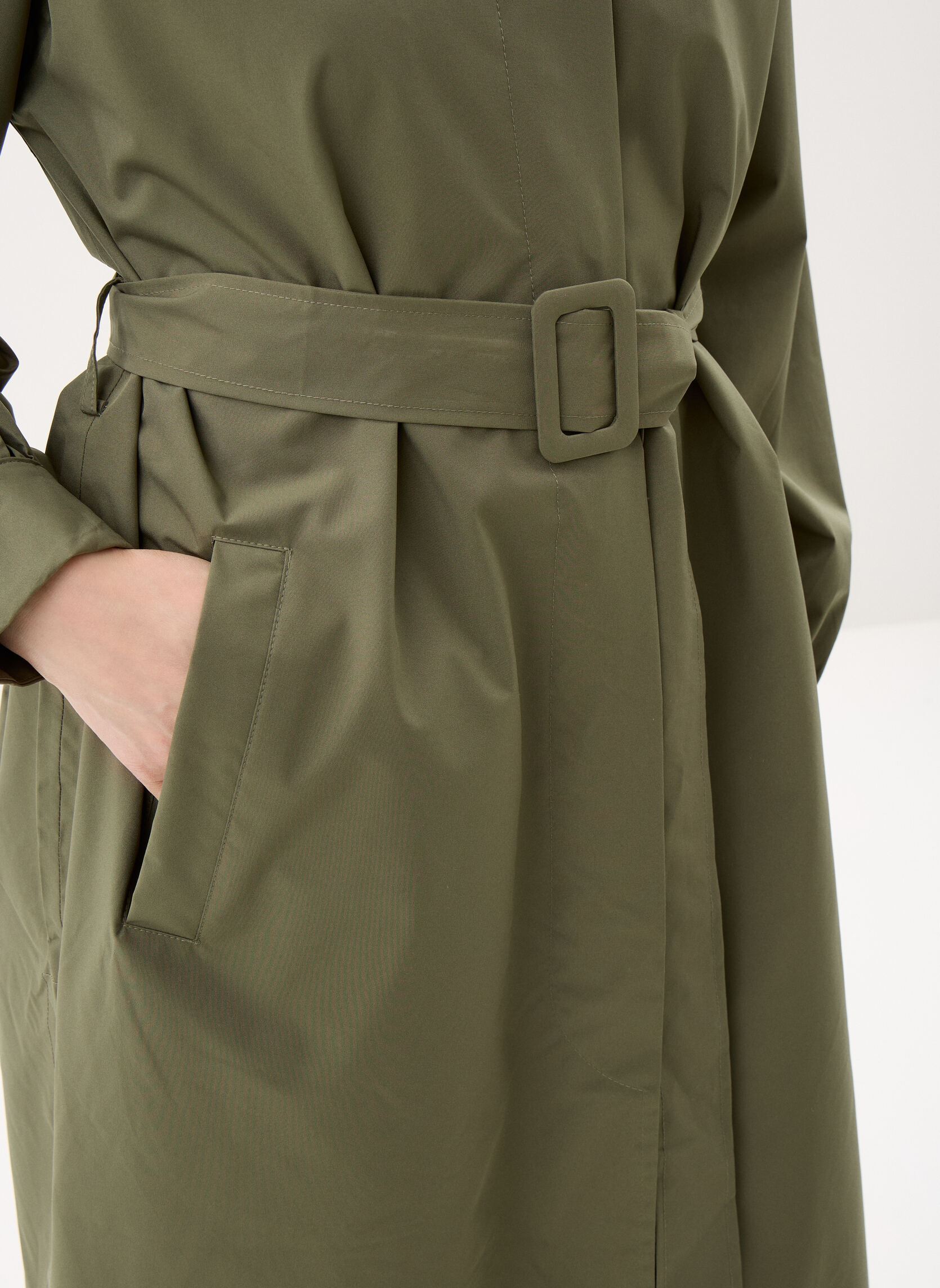 Trench-coats Madeleine trench long raincoat femme vert FLOTTE Trench-coats Madeleine trench long raincoat femme vert Kaki