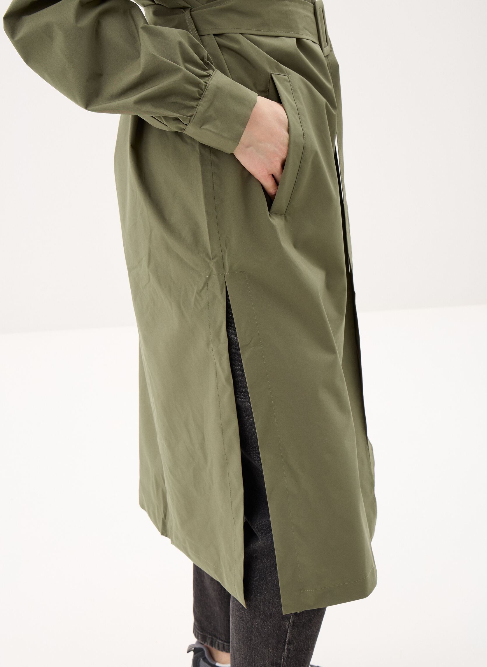 Trench-coats Madeleine trench long raincoat femme vert FLOTTE Trench-coats Madeleine trench long raincoat femme vert Kaki