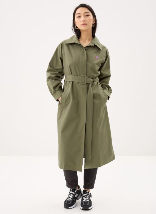 FLOTTE Trenchcoats Madeleine trench long raincoat dames groen