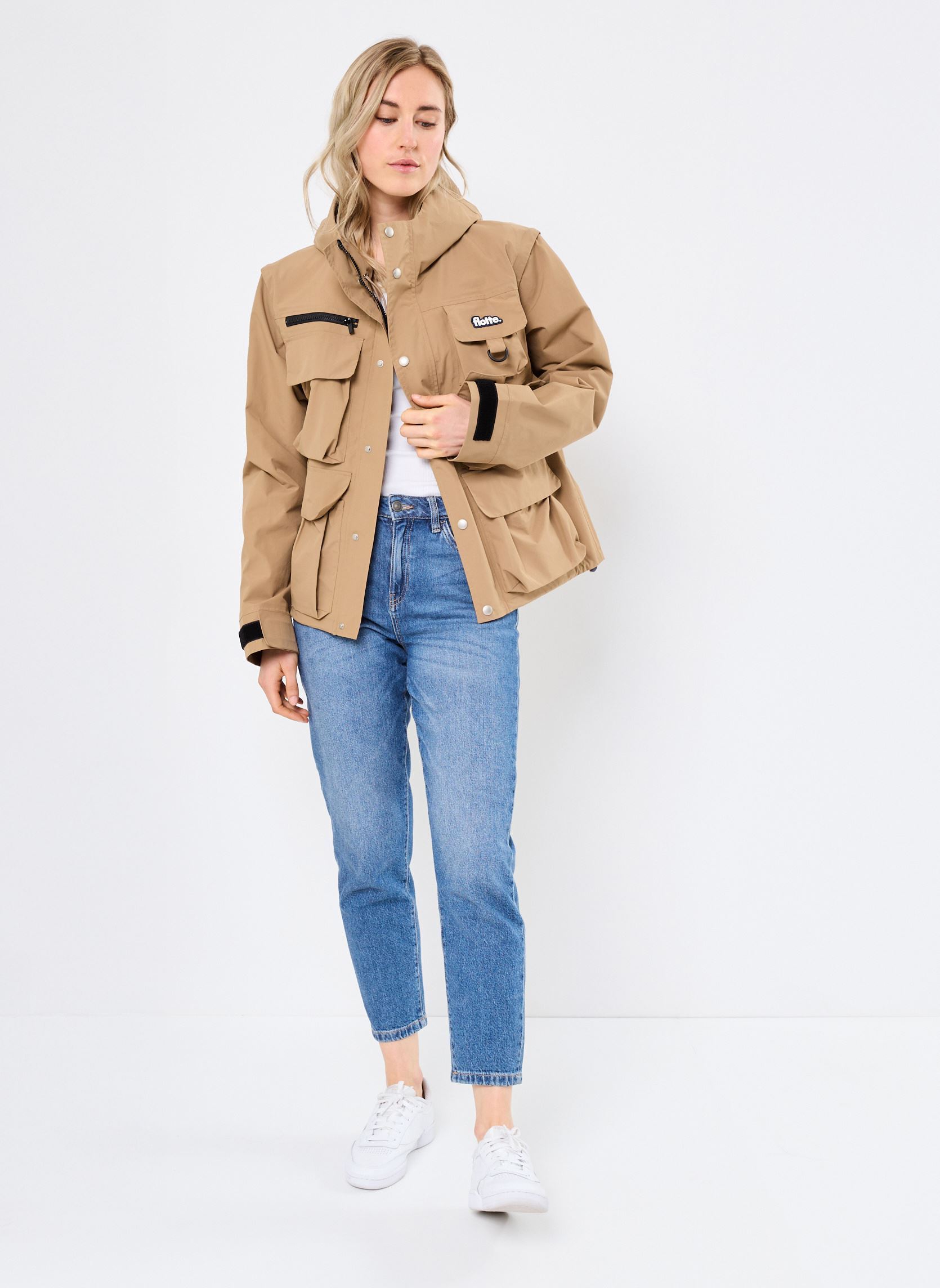 Giacche impermeabili Saint Cyr imperméable multipoche donna marrone FLOTTE Giacche impermeabili Saint Cyr imperméable multipoche donna marrone Sahara