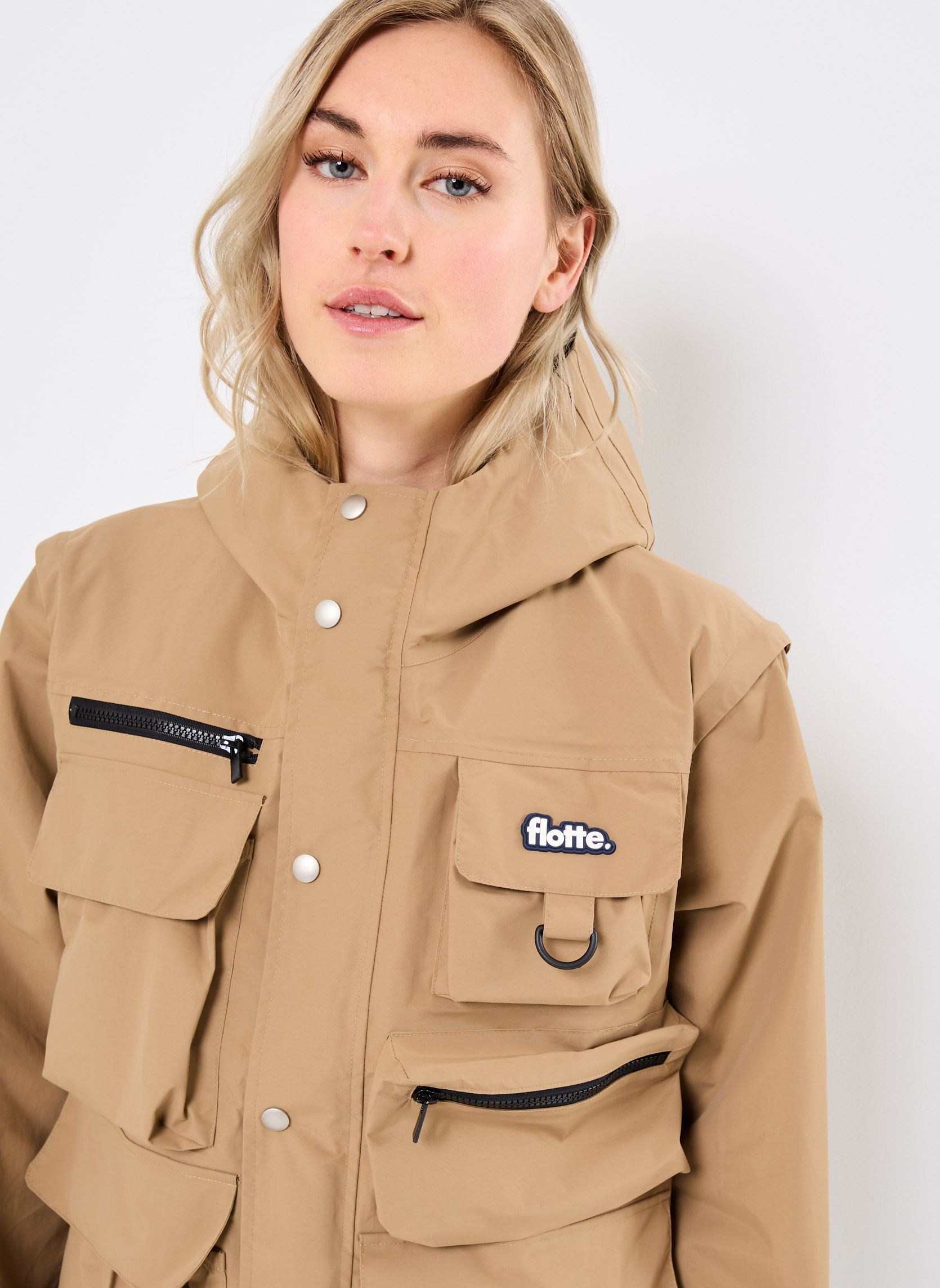 Giacche impermeabili Saint Cyr imperméable multipoche donna marrone FLOTTE Giacche impermeabili Saint Cyr imperméable multipoche donna marrone Sahara
