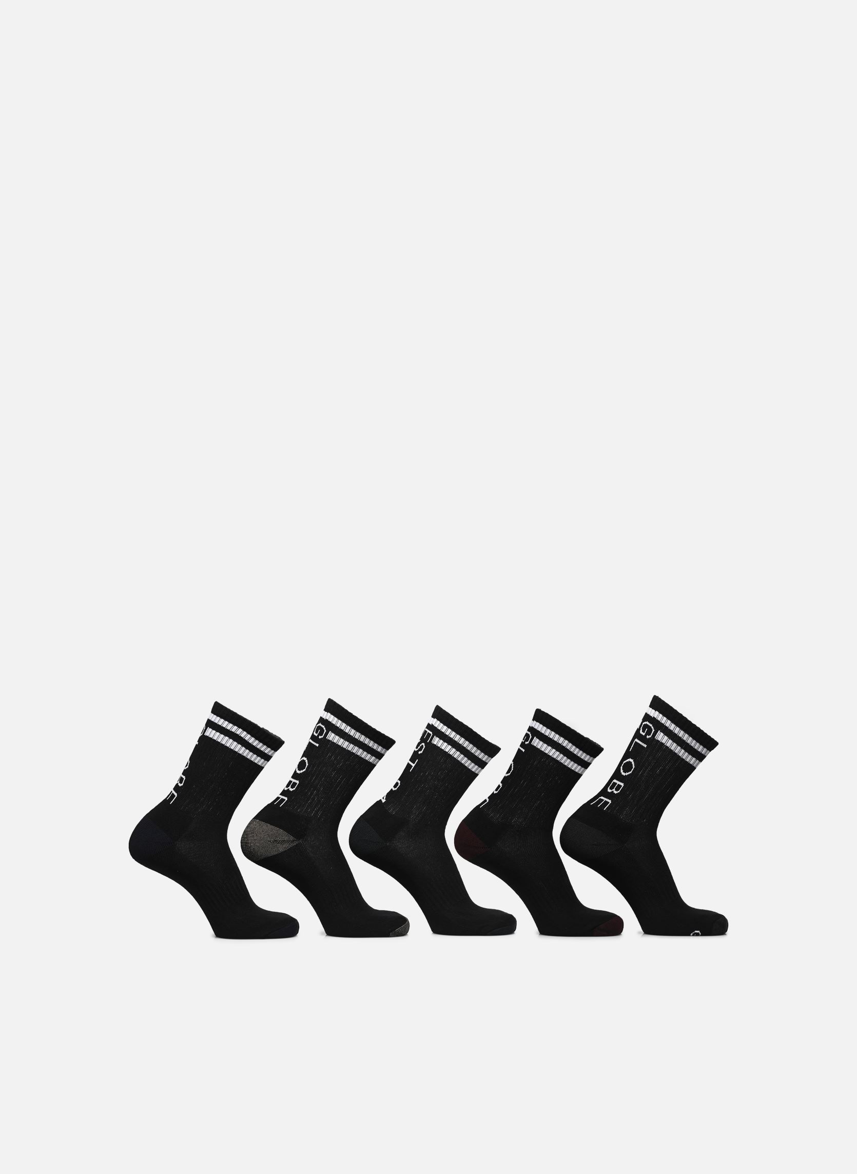 Chaussettes Carter Crew Sock 5 Pack homme noir Globe Chaussettes Carter Crew Sock 5 Pack homme noir BLACK ASSORTED