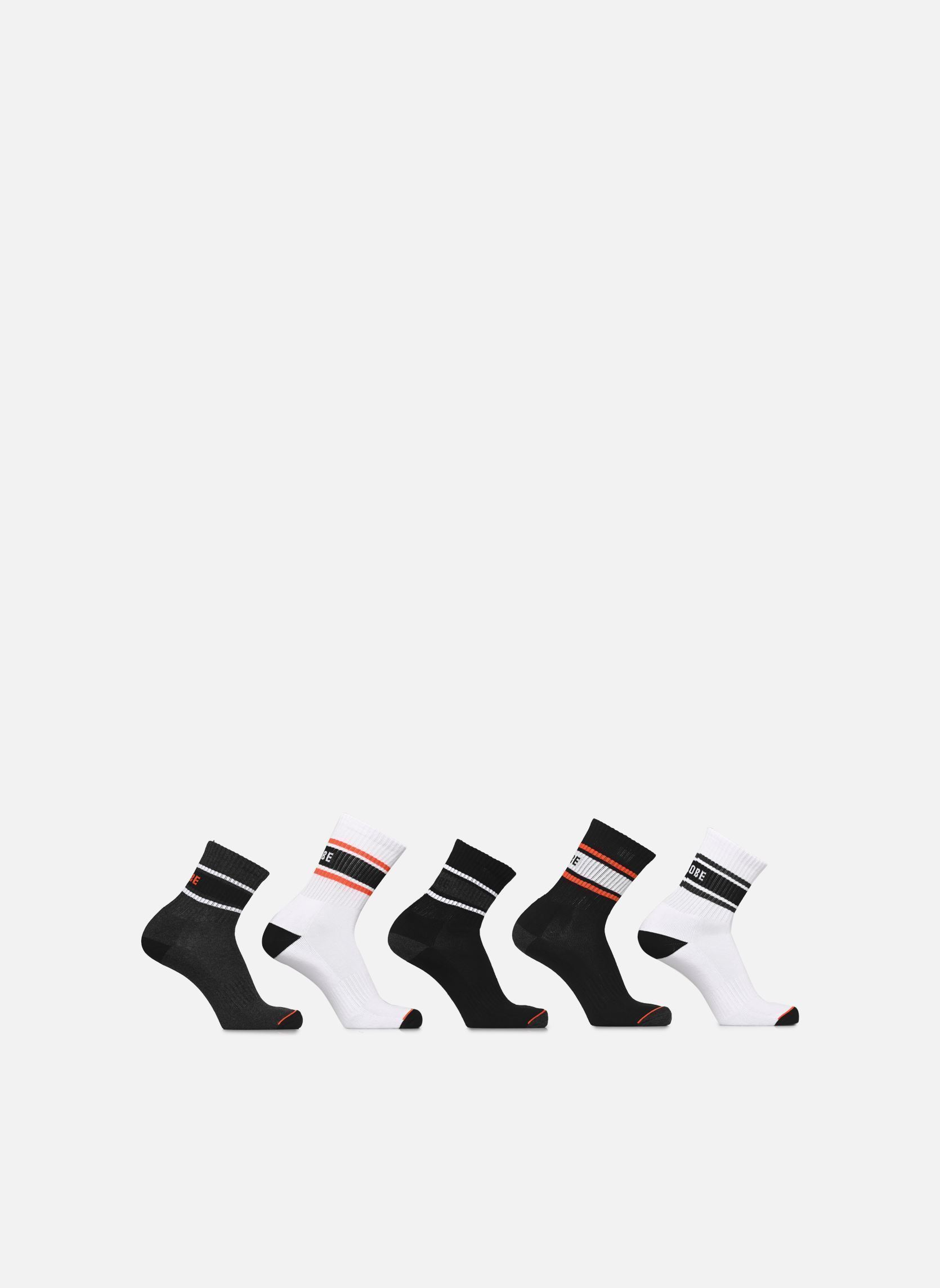 Socken Triple Stripe Crew Sock 5 Pack herren schwarz Globe Socken Triple Stripe Crew Sock 5 Pack herren schwarz ASSORTED