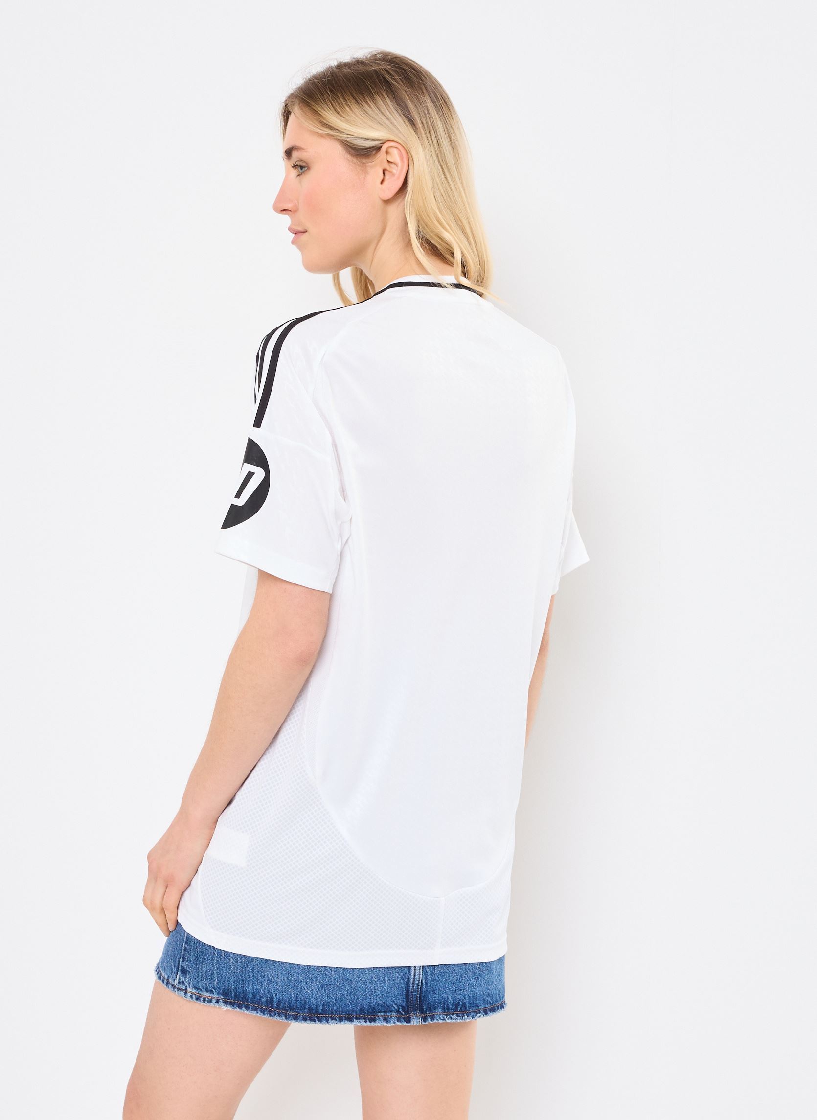 Kurzarm-T-Shirts REAL H JSY WHITE herren weiß adidas sportswear Kurzarm-T-Shirts REAL H JSY WHITE herren weiß Blanc