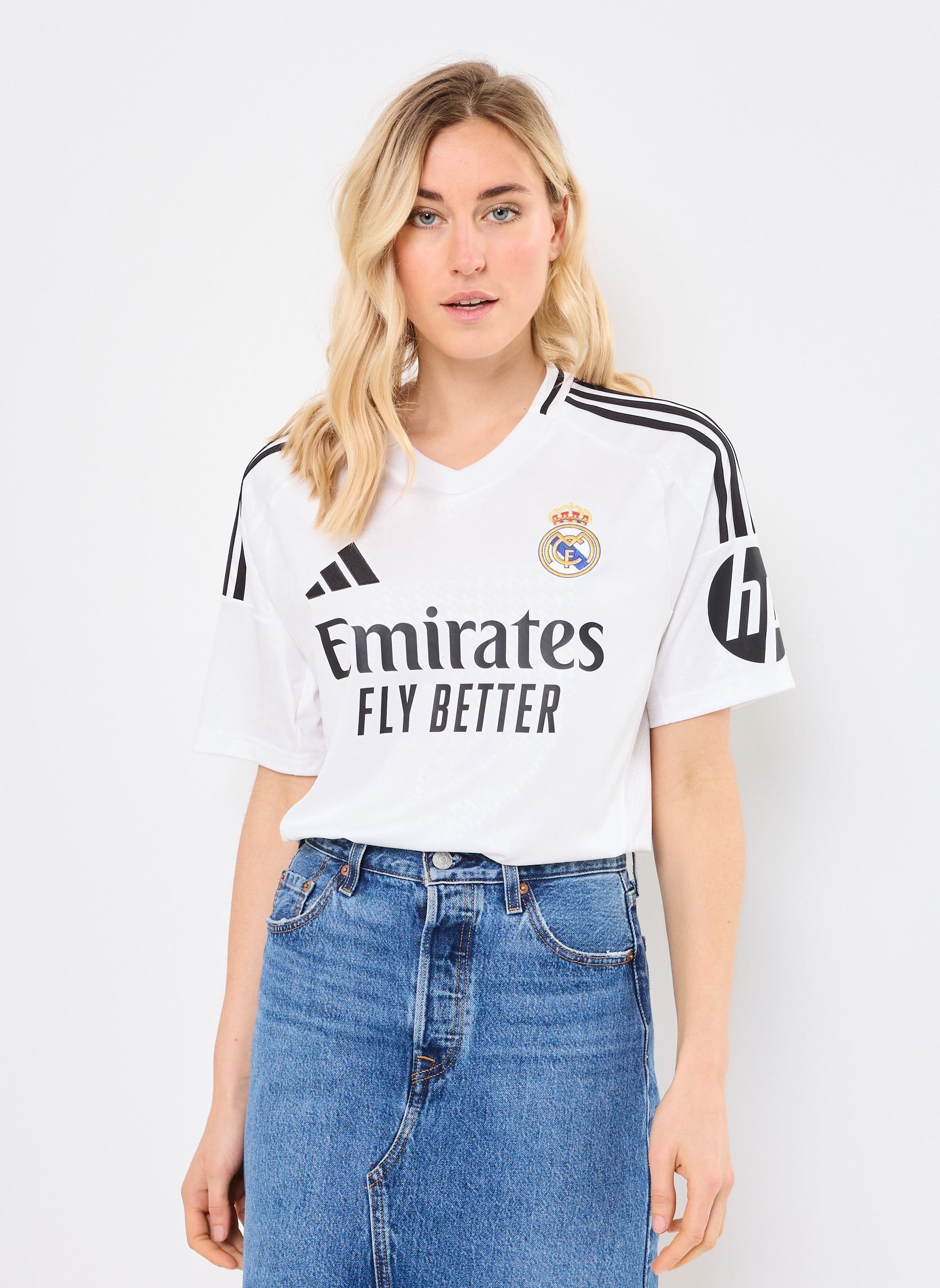 Vêtements adidas sportswear REAL H JSY WHITE pour Homme Vêtements adidas sportswear REAL H JSY WHITE pour Homme