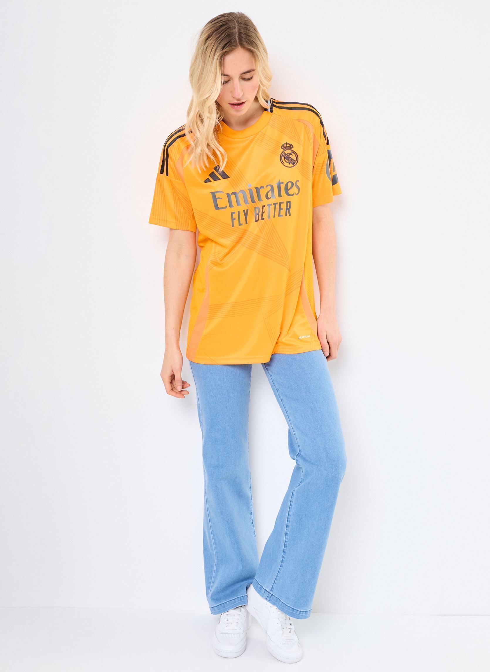Tee-shirts manches courtes REAL A JSY CREORA homme orange adidas sportswear Tee-shirts manches courtes REAL A JSY CREORA homme orange Orange