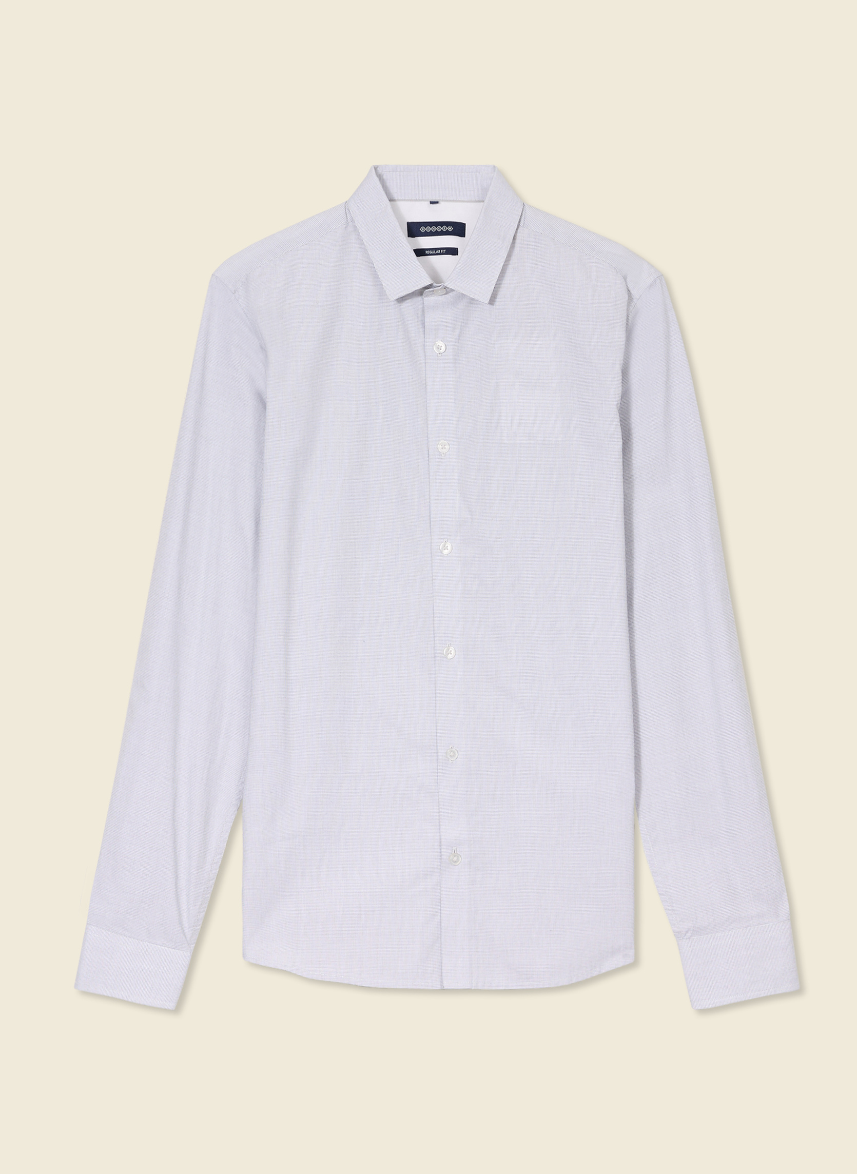 Chemises MICROCHECK2H homme blanc Bonobo Chemises MICROCHECK2H homme blanc Blanc
