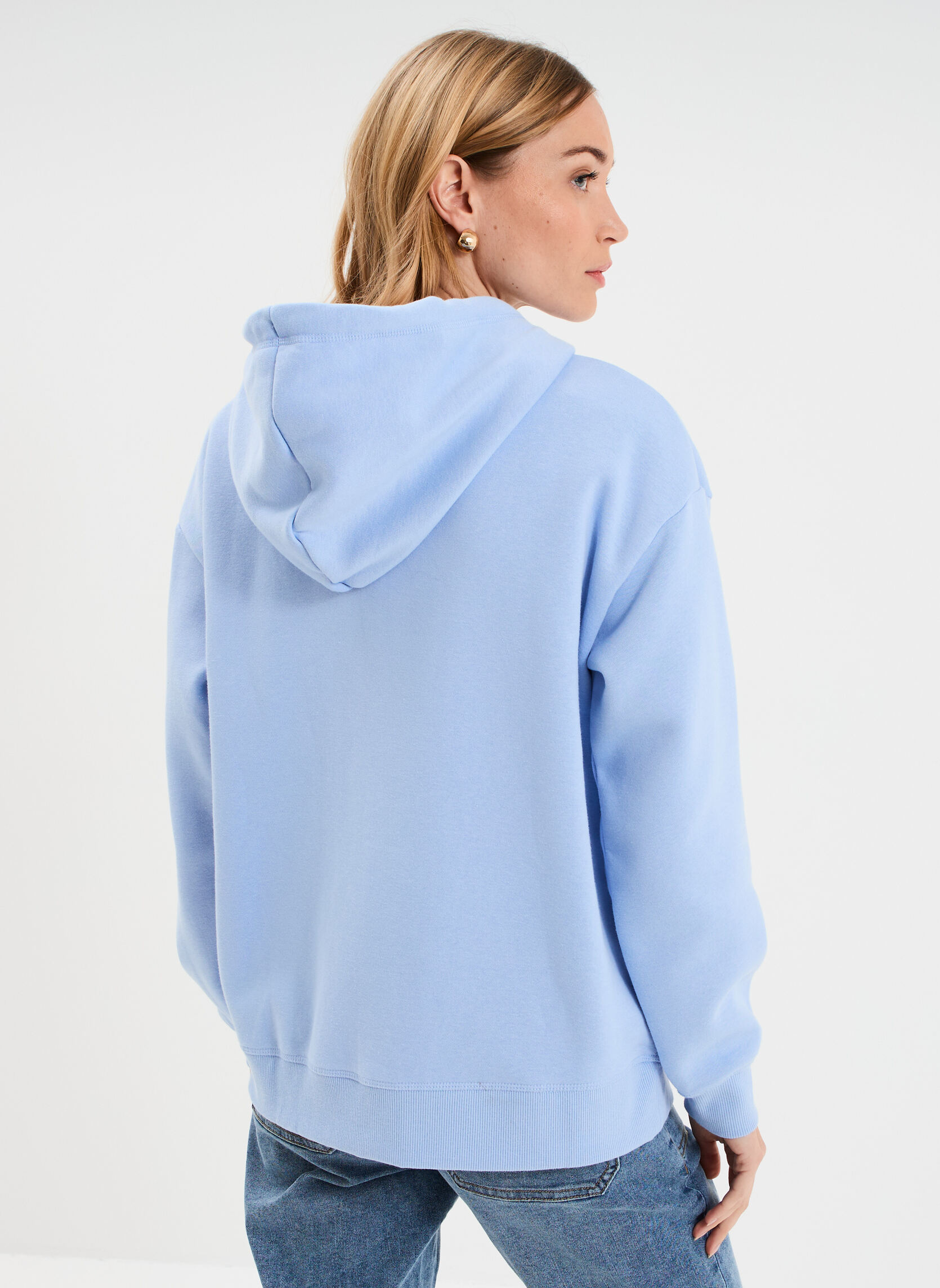 Sweats à capuche CRE3_SUCRE femme bleu CREEKS Sweats à capuche CRE3_SUCRE femme bleu Bleu ciel