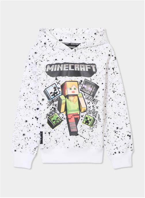 Minecraft Sweats à capuche Sweat - FU_LB-MNCT-0106 garçon blanc