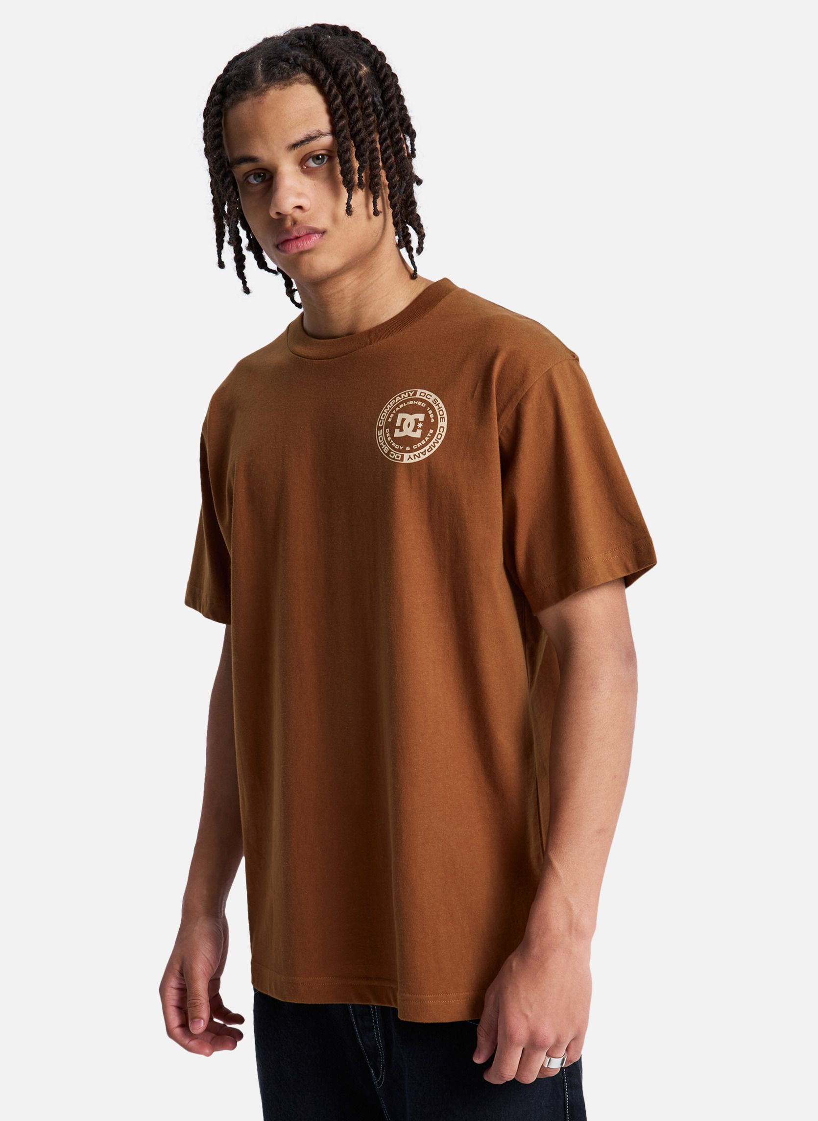 Tee-shirts DC Corpo Fb homme marron DC Shoes Tee-shirts DC Corpo Fb homme marron Marron