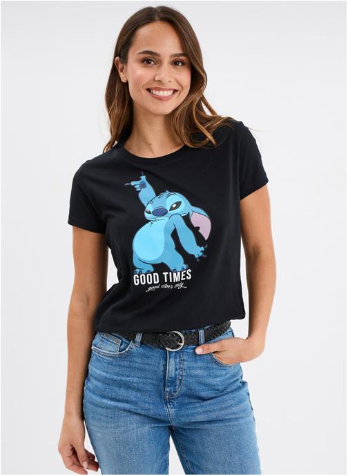 Stitch Tee-shirts T-shirt - SHL_PEUPLIER femme noir