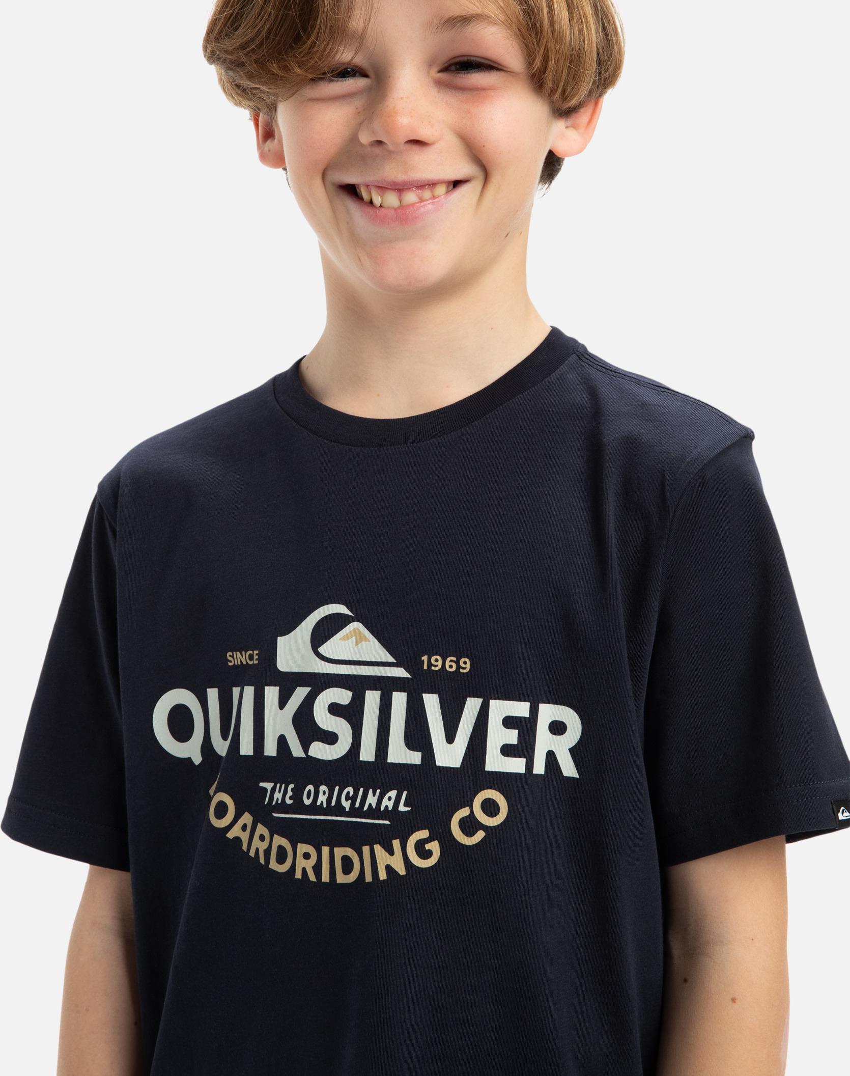Tee-shirts Ev Typed Out garçon bleu Quiksilver Tee-shirts Ev Typed Out garçon bleu Bleu foncé