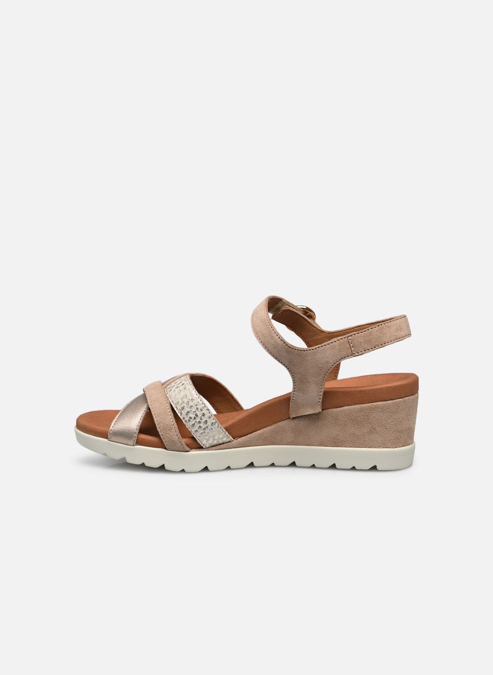 Sandales compensées et plateformes YRENA femme beige Mephisto Sandales compensées et plateformes YRENA femme beige SAND